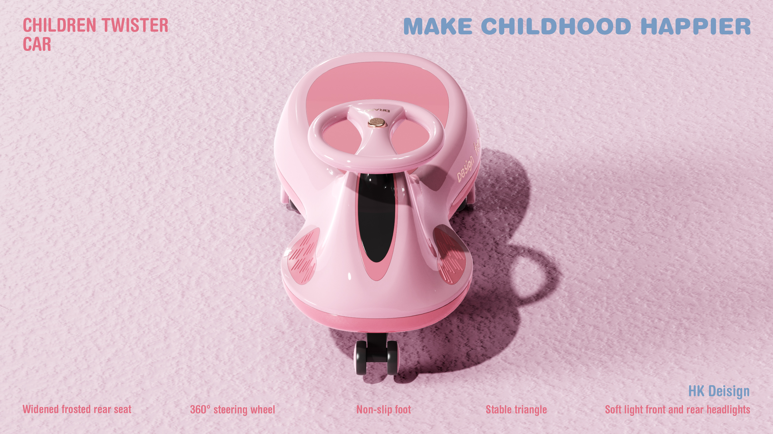 product design，Appearance design，Children's Toys，swing car，