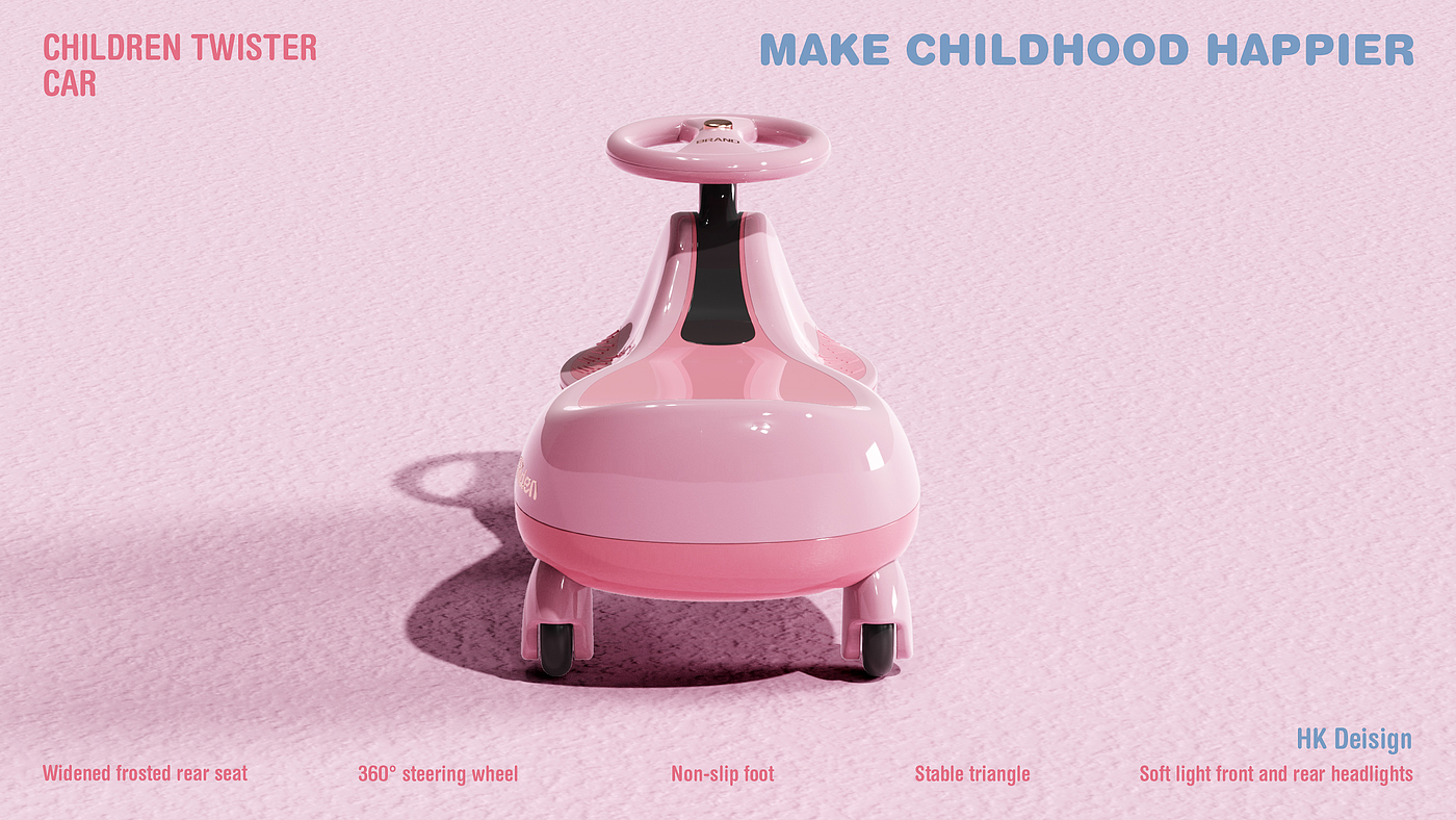 product design，Appearance design，Children's Toys，swing car，