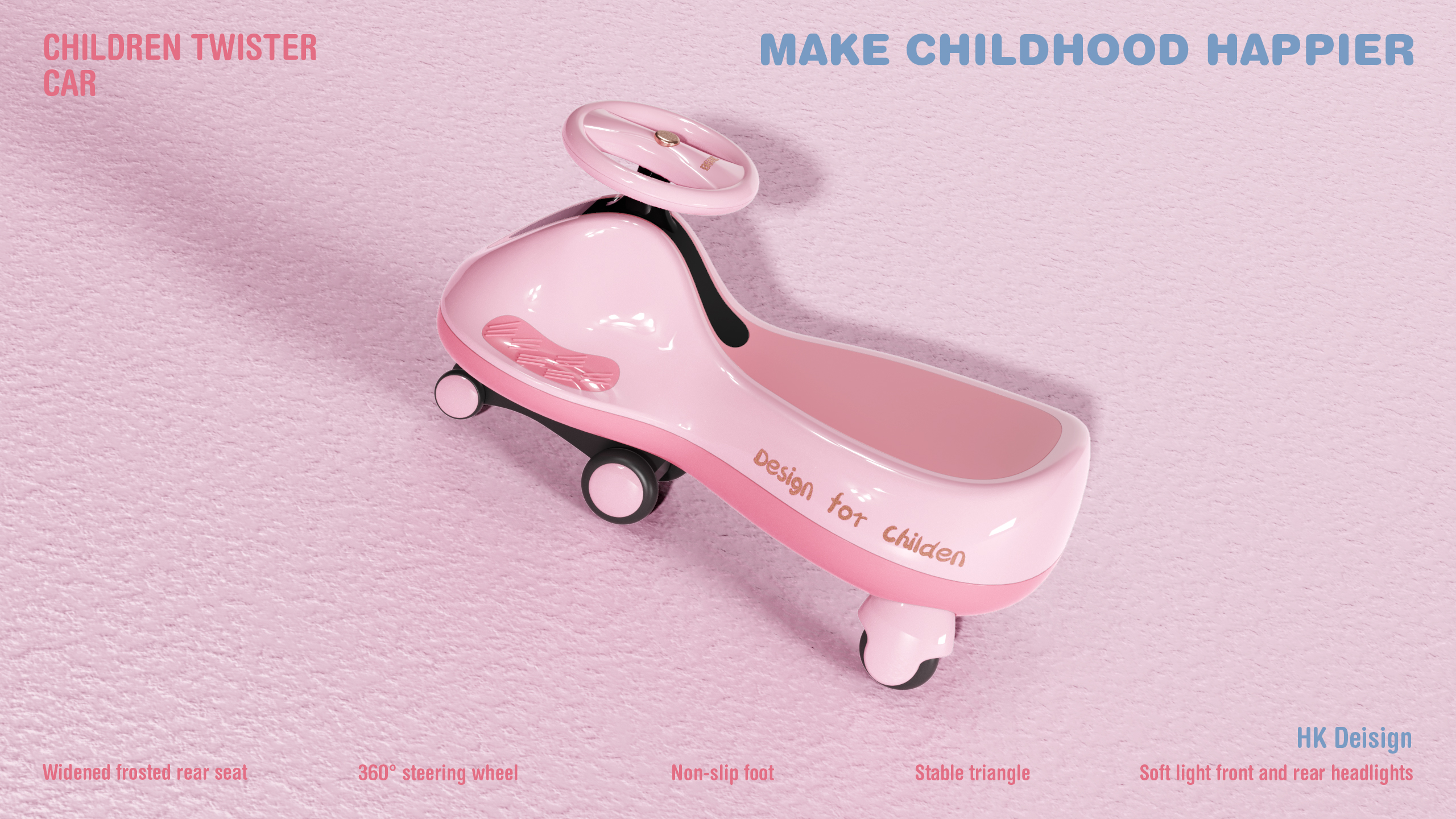 product design，Appearance design，Children's Toys，swing car，