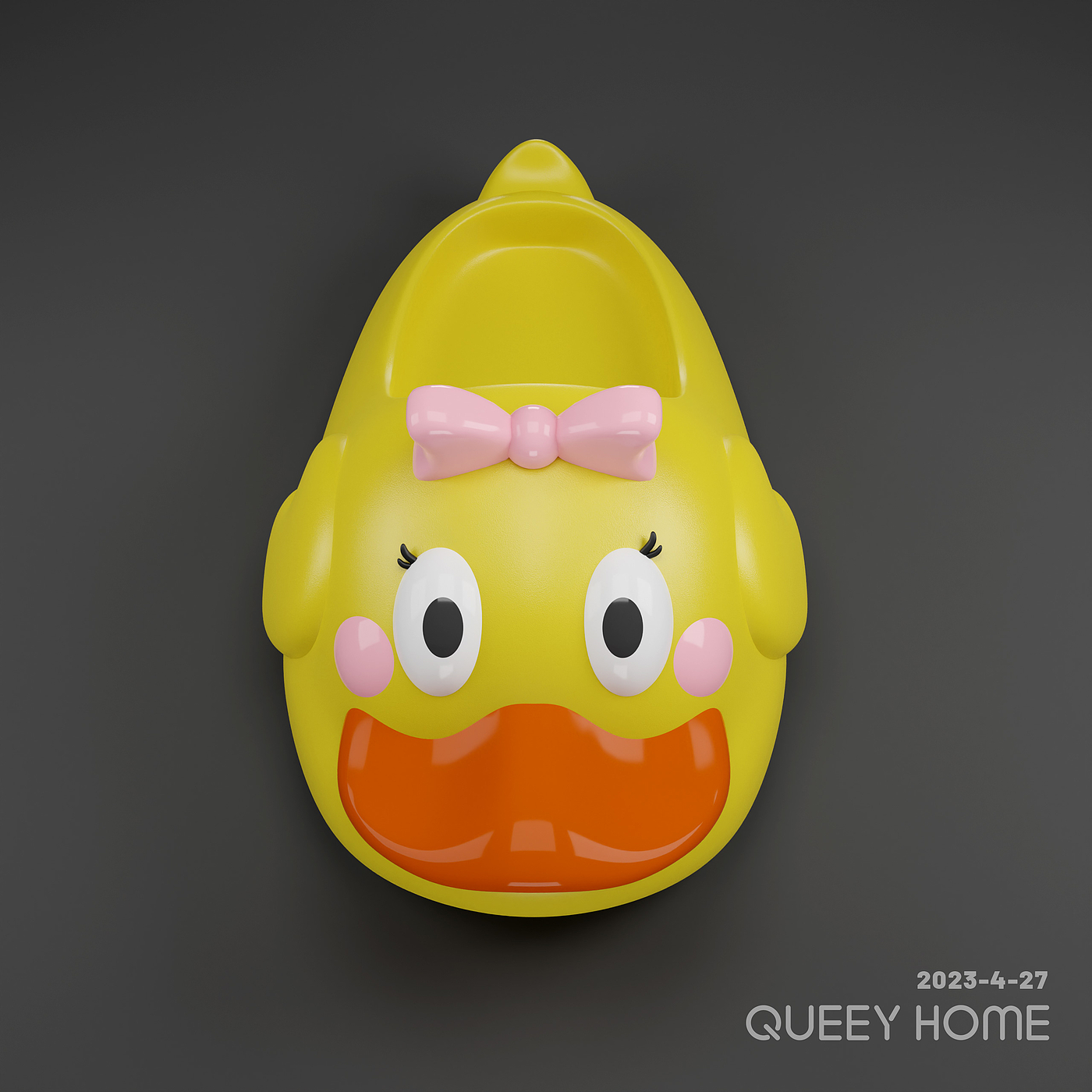 Summer home adult cartoon slippers little duck，