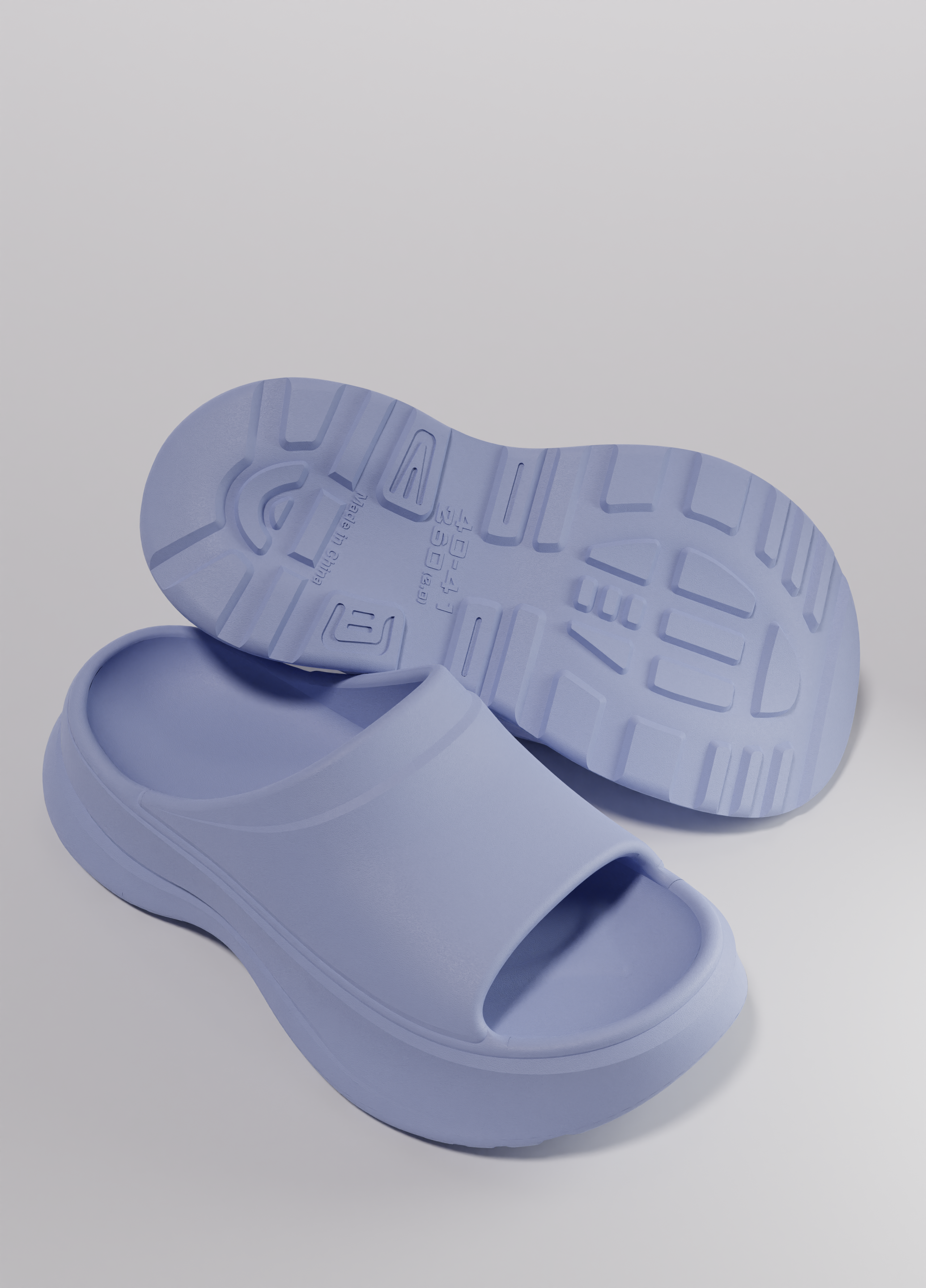 Summer EVA one-time molding home outdoor wear slippers，