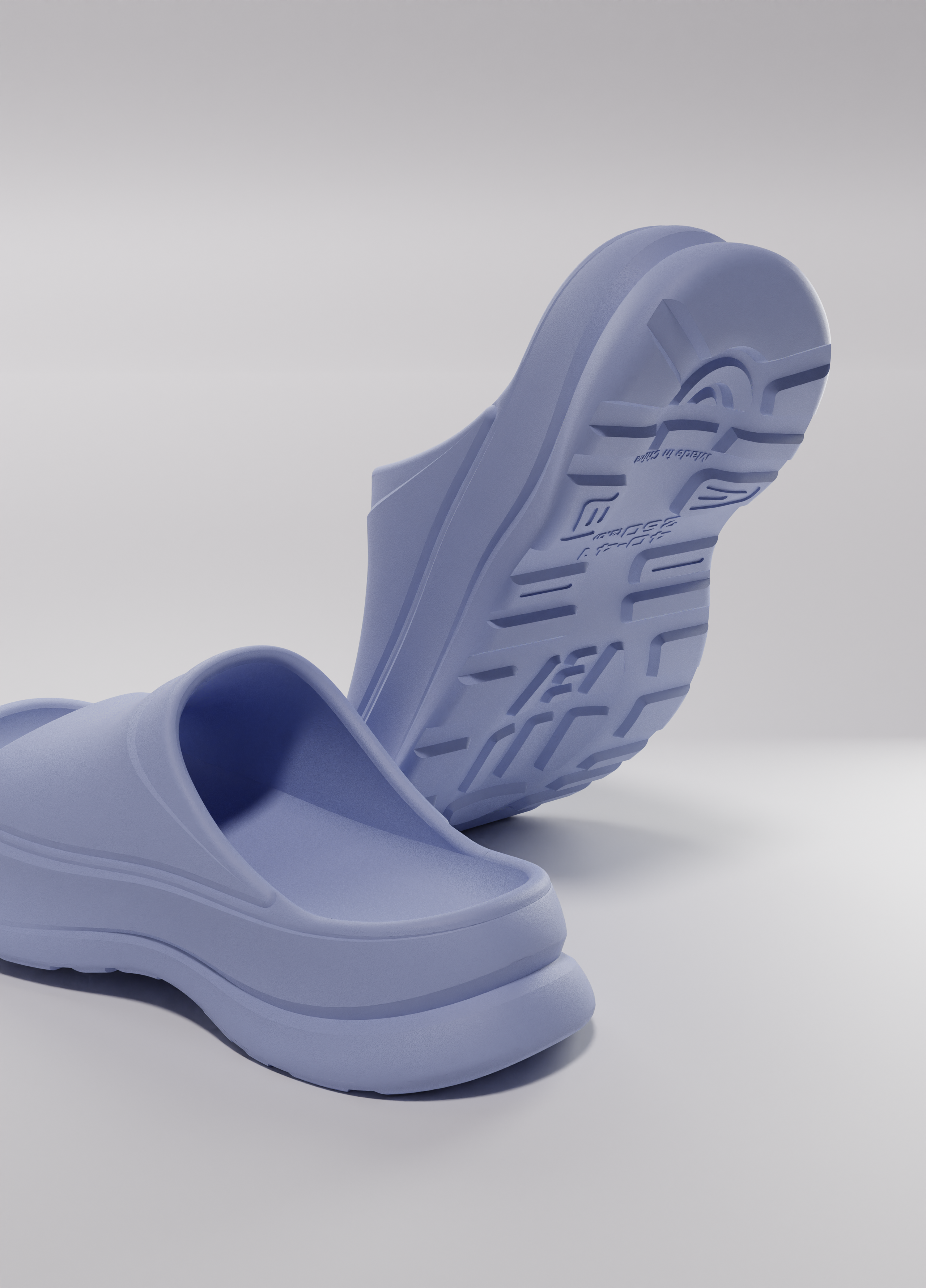 Summer EVA one-time molding home outdoor wear slippers，