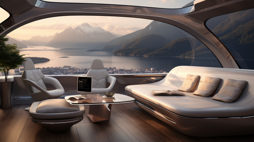 vehicle，Interior，yacht，luxury，