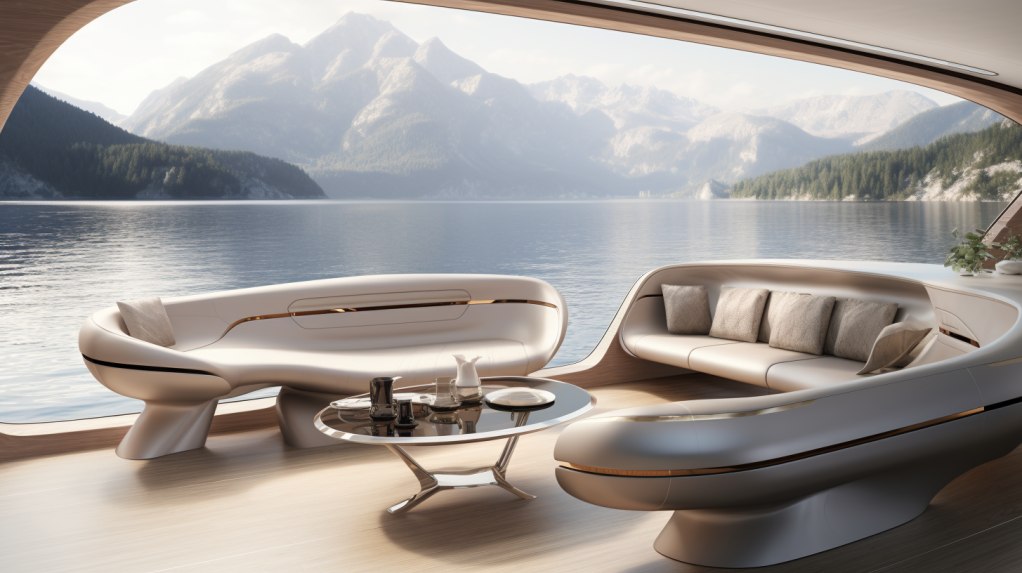 vehicle，Interior，yacht，luxury，