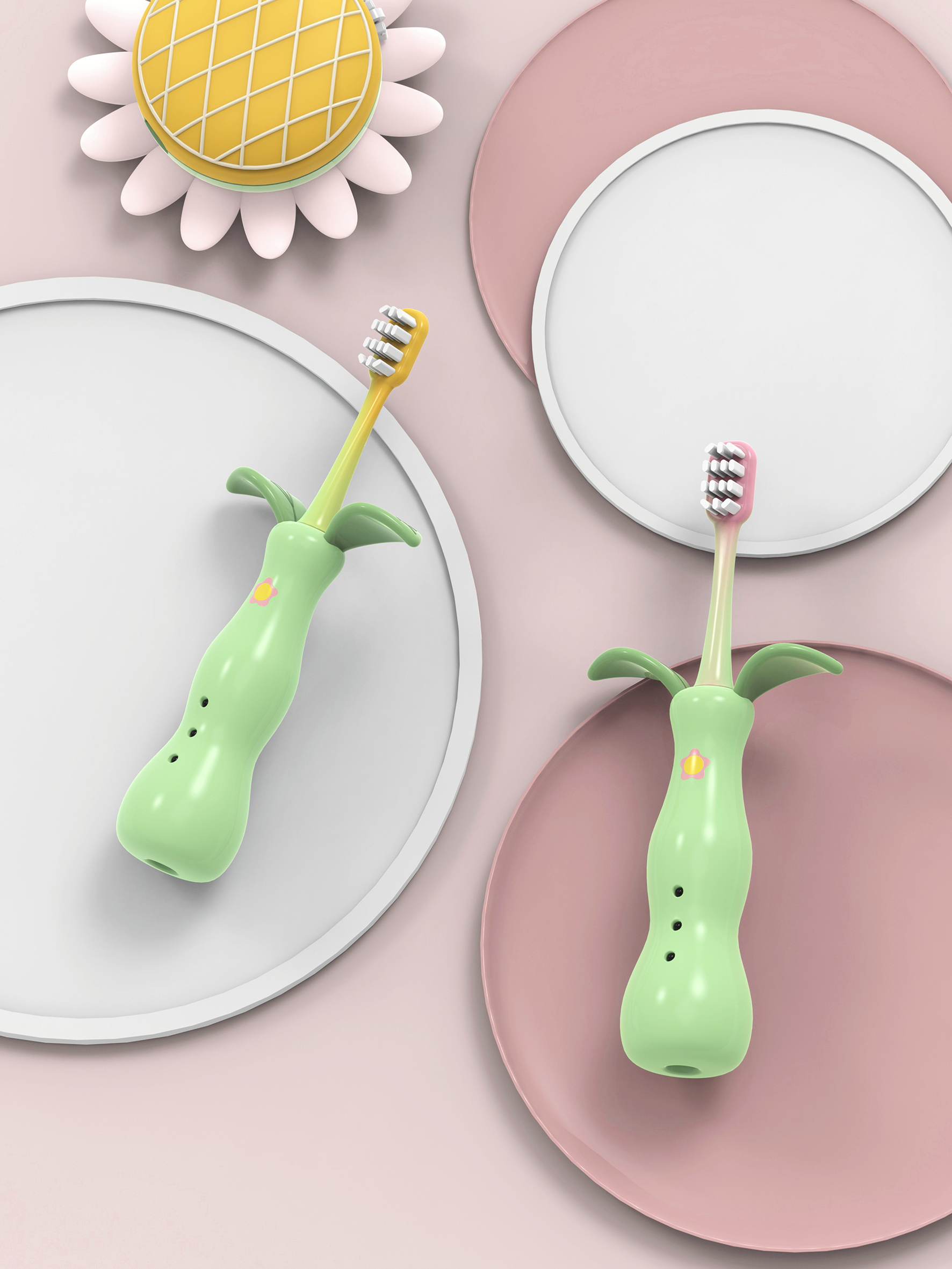 Children's toothbrush，Electric toothbrush，Maiden heart，lovely，