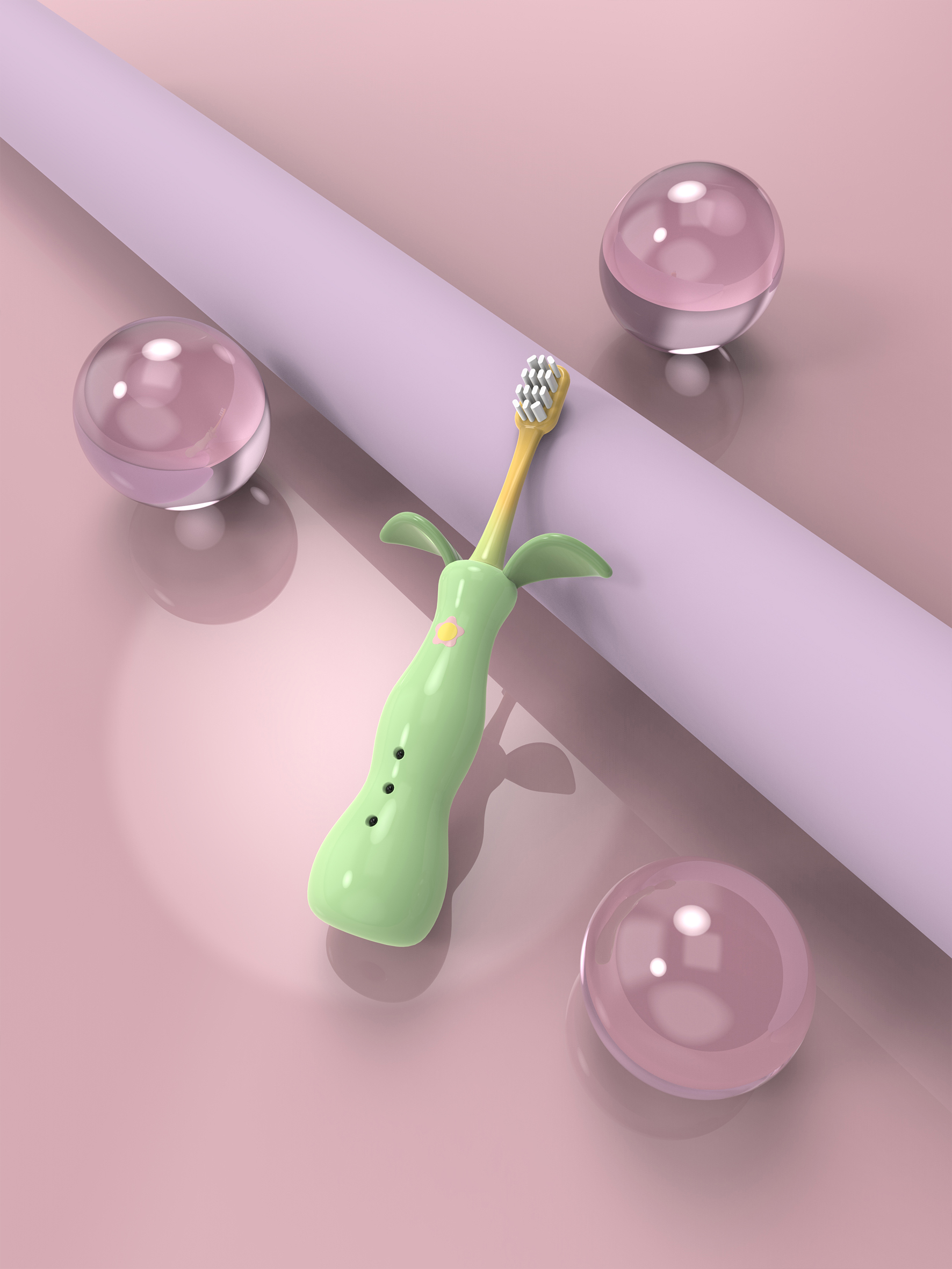 Children's toothbrush，Electric toothbrush，Maiden heart，lovely，