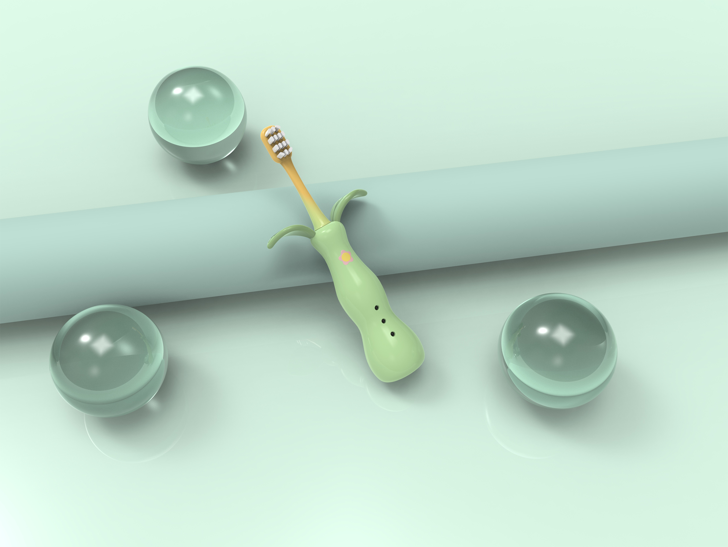 Children's toothbrush，Electric toothbrush，Maiden heart，lovely，