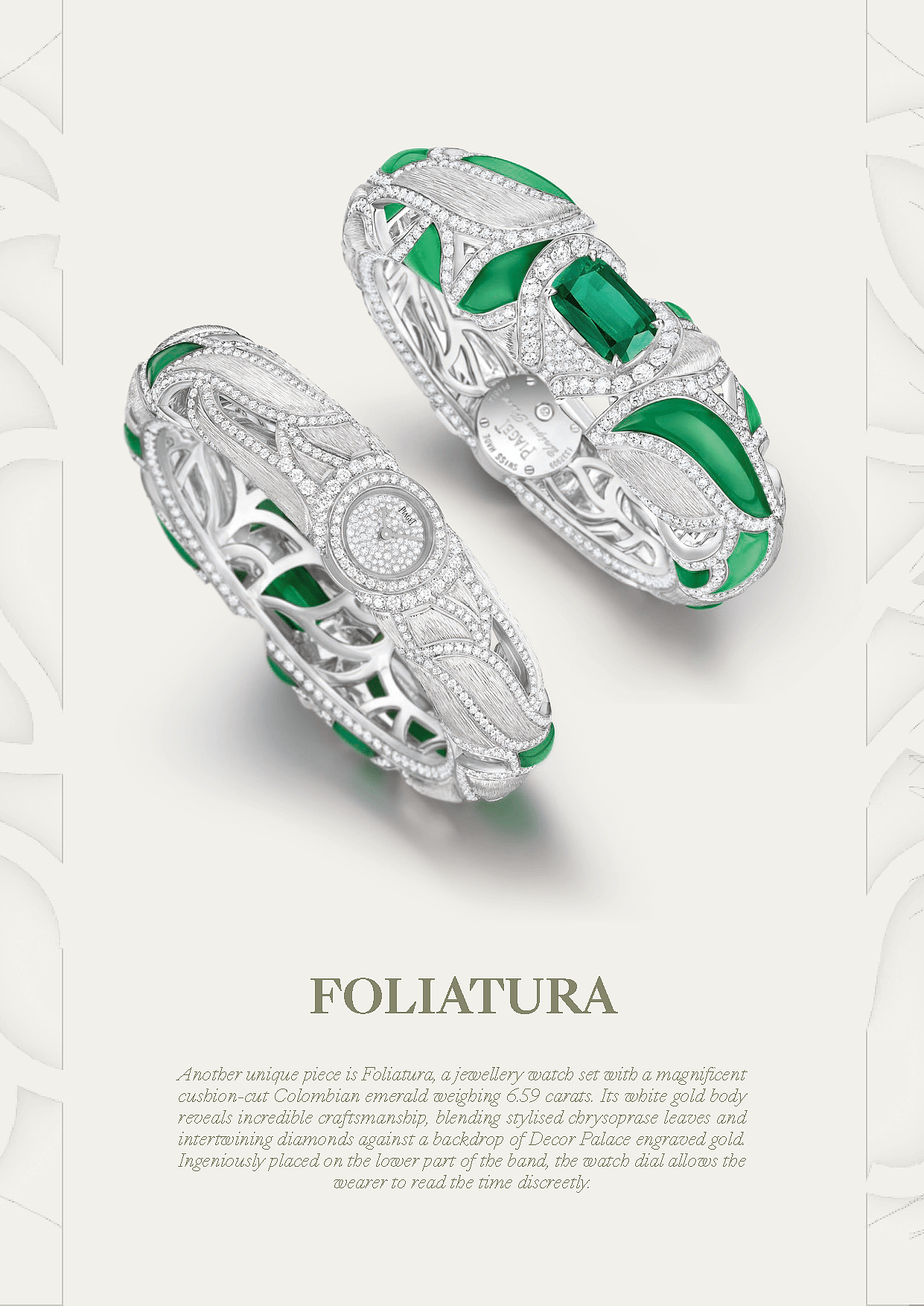 Wrist watch，gemstone，Watch set，Foliatura，