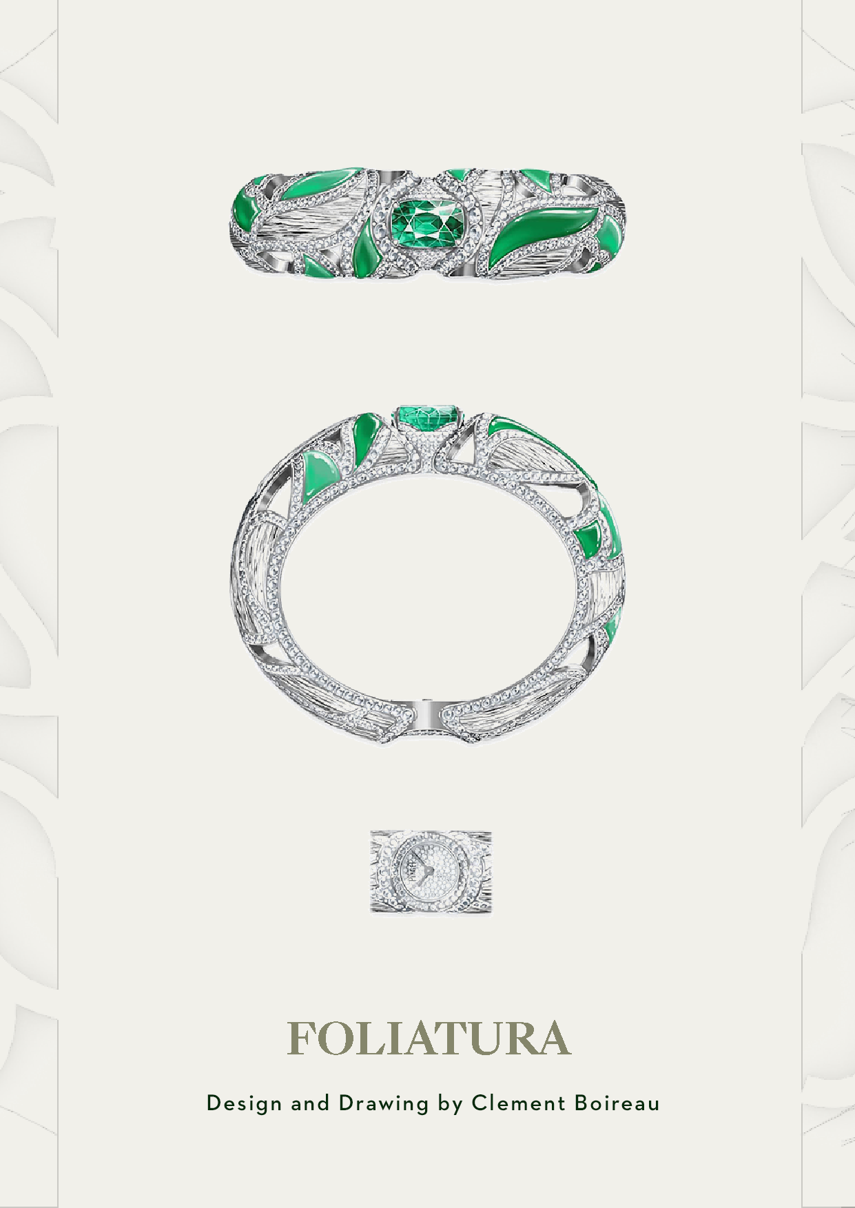 Wrist watch，gemstone，Watch set，Foliatura，