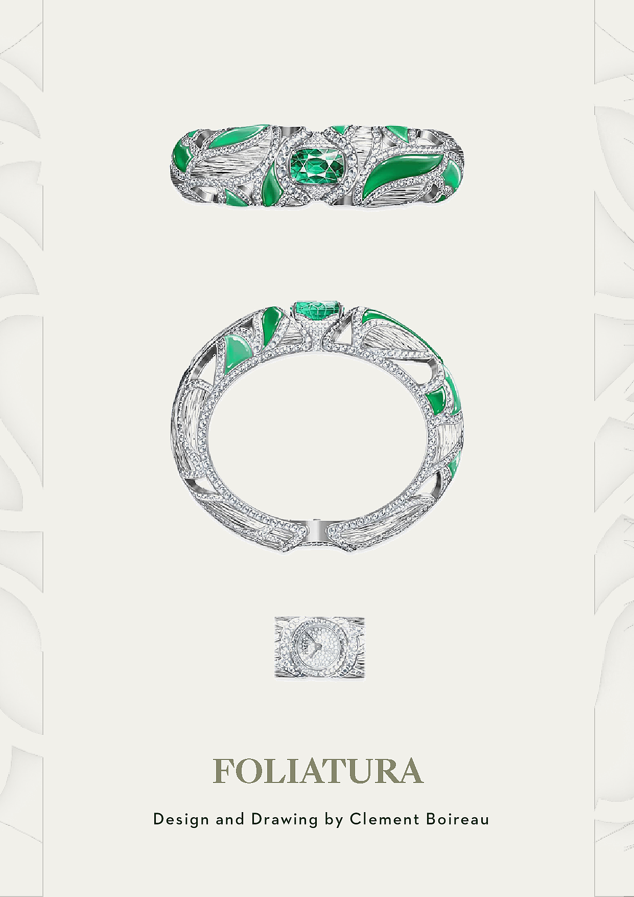 Wrist watch，gemstone，Watch set，Foliatura，