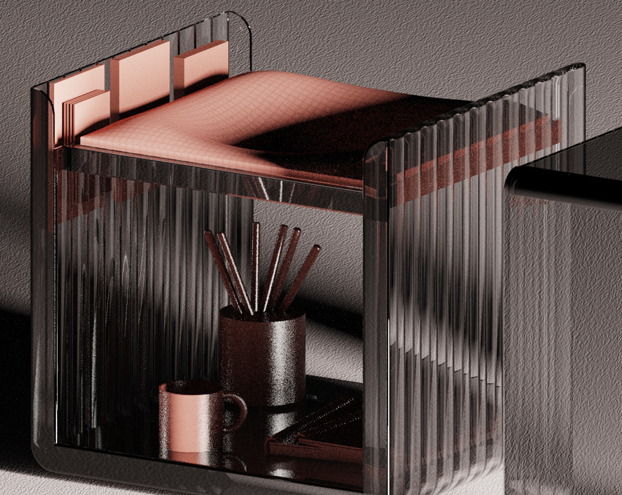 Modern home，Cube，Receive，Side table，