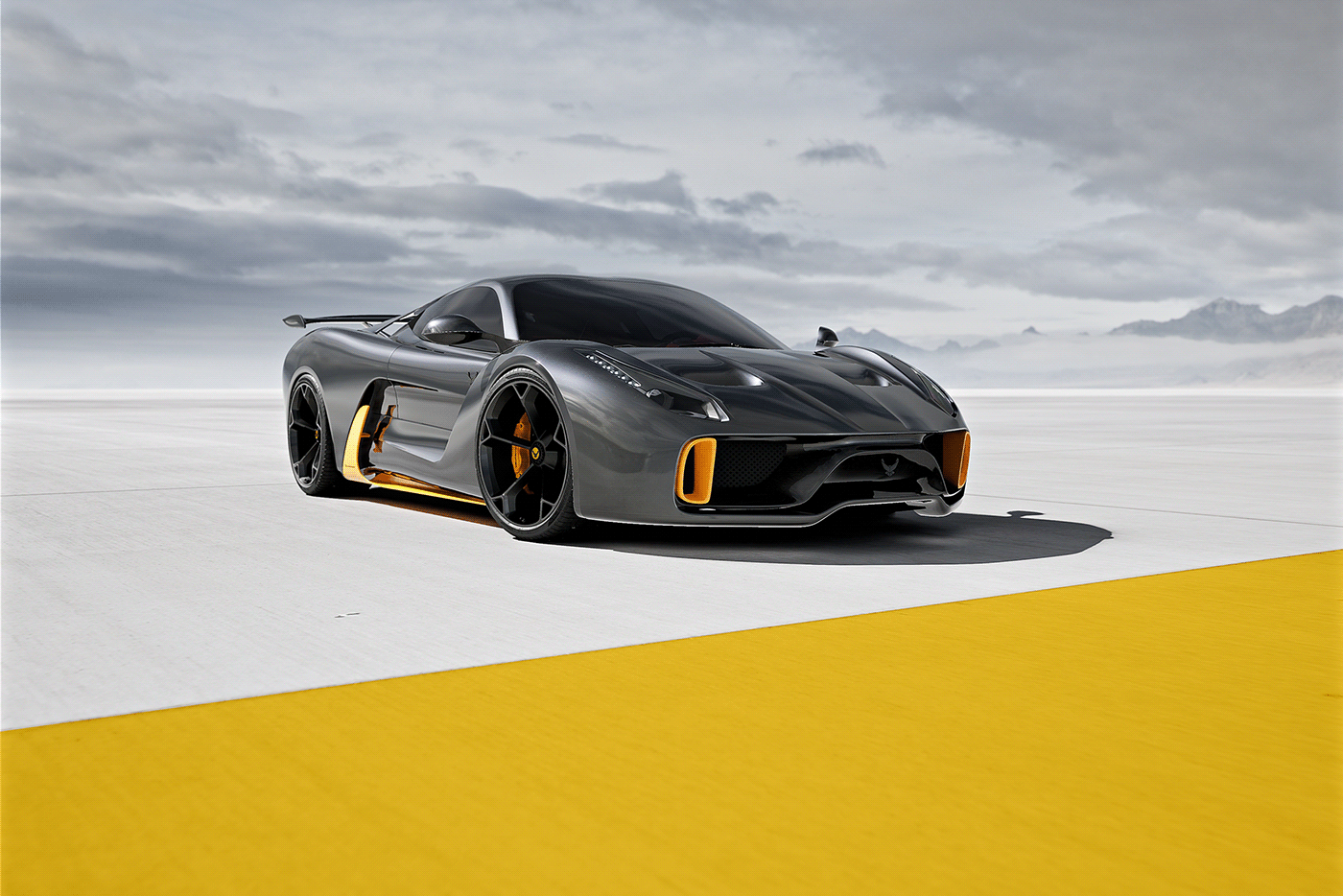 Ferrari，ferrari，Sports car，Computer image，Graphics processing，