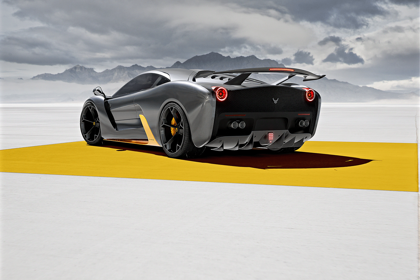 Ferrari，ferrari，Sports car，Computer image，Graphics processing，