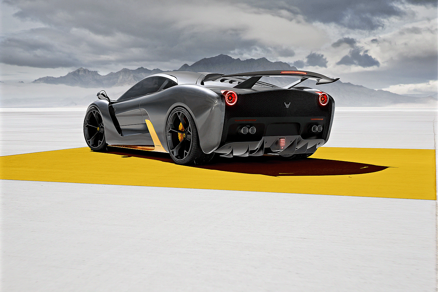 Ferrari，ferrari，Sports car，Computer image，Graphics processing，