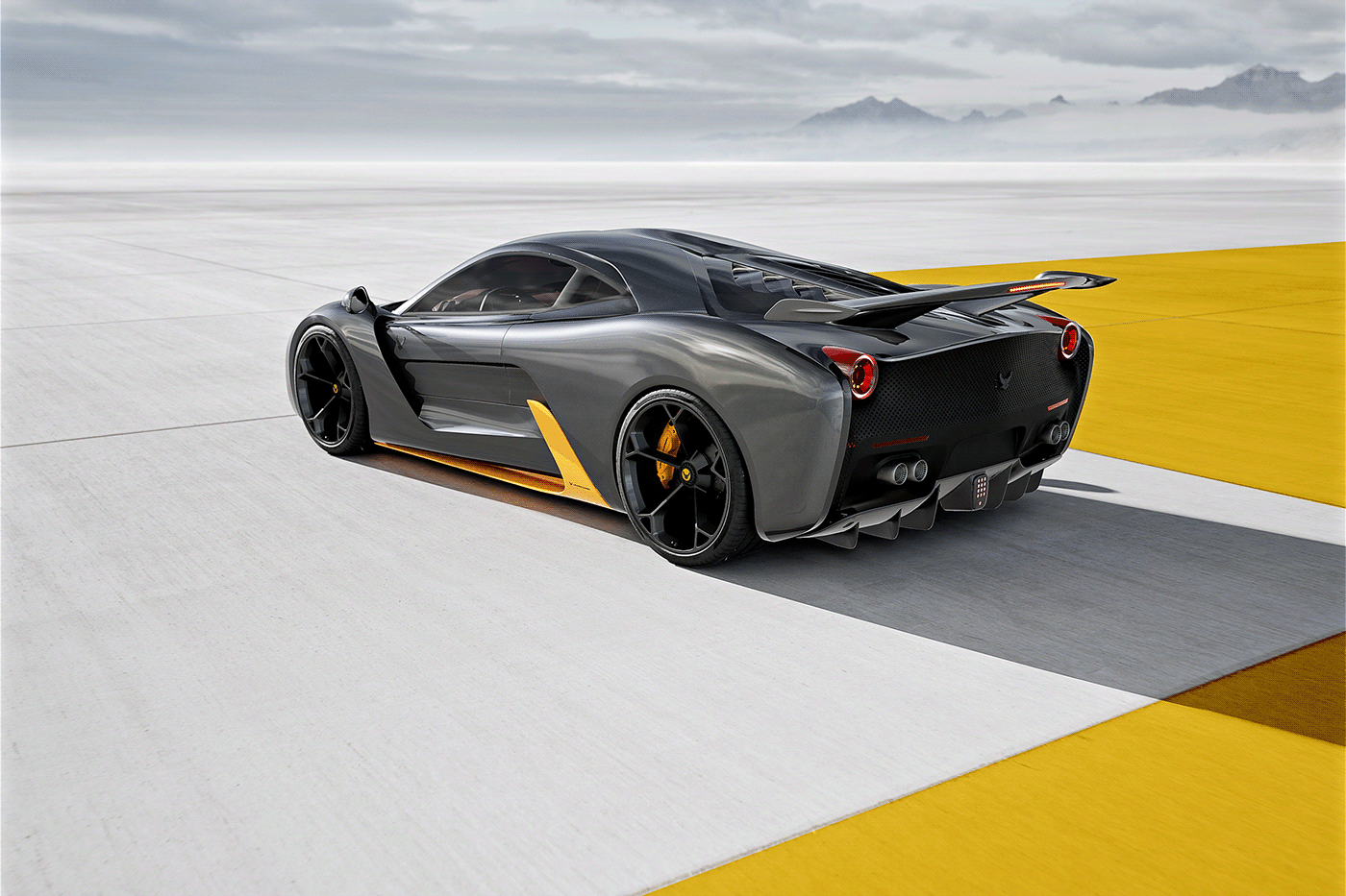 Ferrari，ferrari，Sports car，Computer image，Graphics processing，