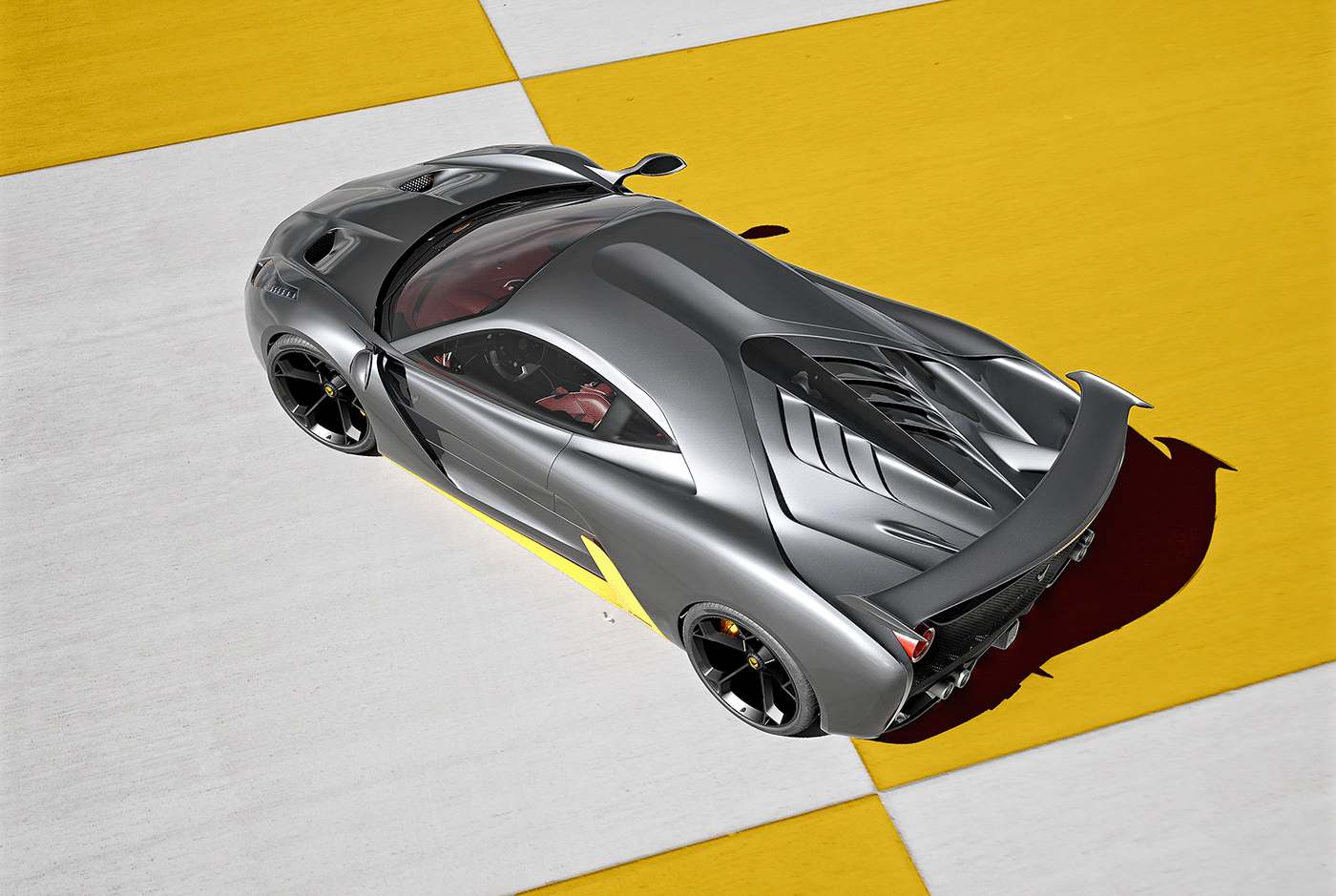 Ferrari，ferrari，Sports car，Computer image，Graphics processing，