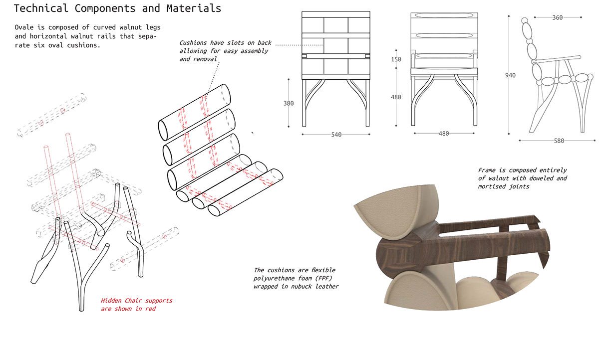 furniture，chair，stool，Ovale Armchair，