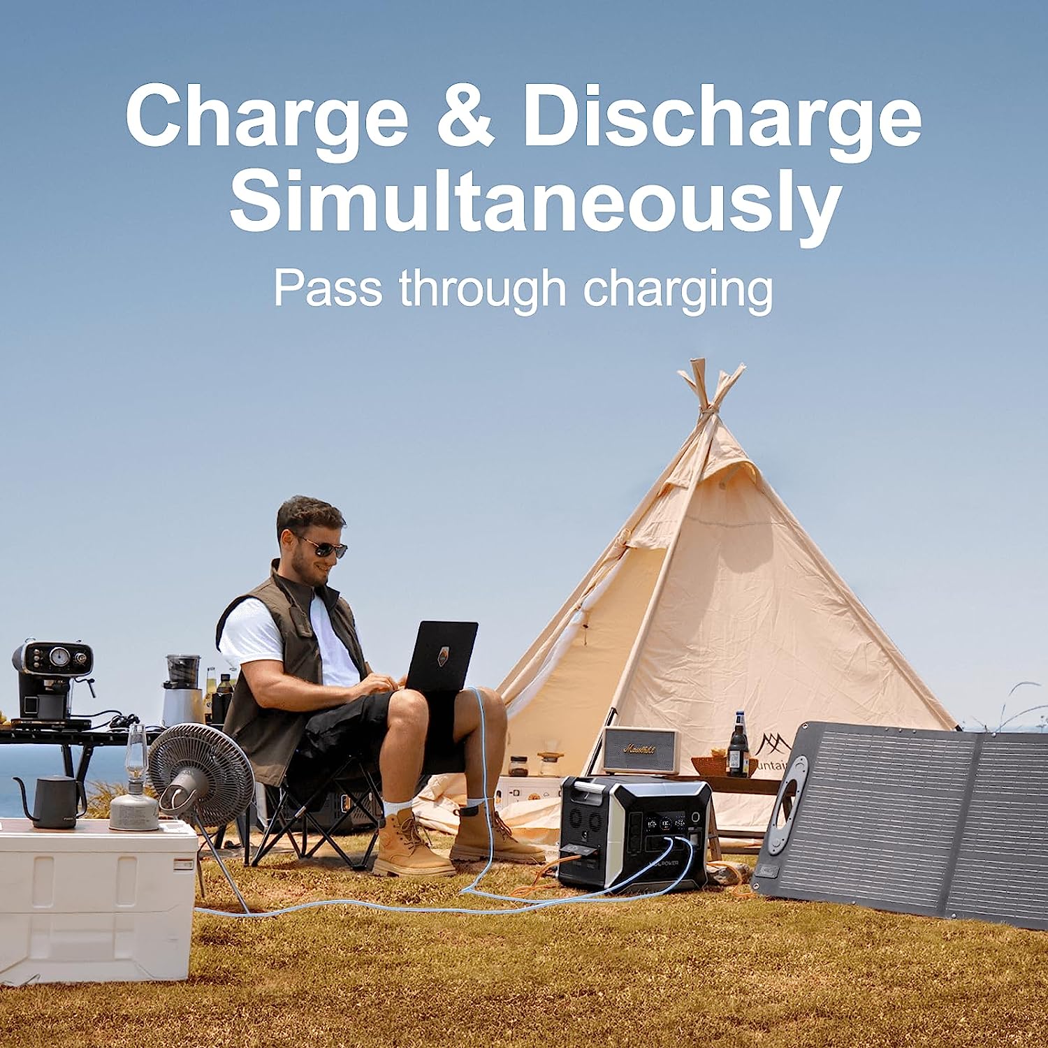 2400W outdoor portable energy storage power supply，