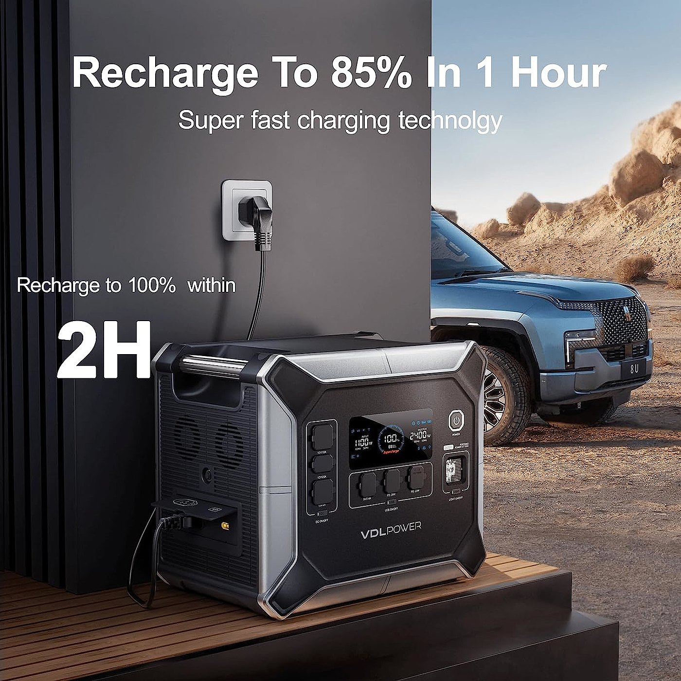 2400W outdoor portable energy storage power supply，