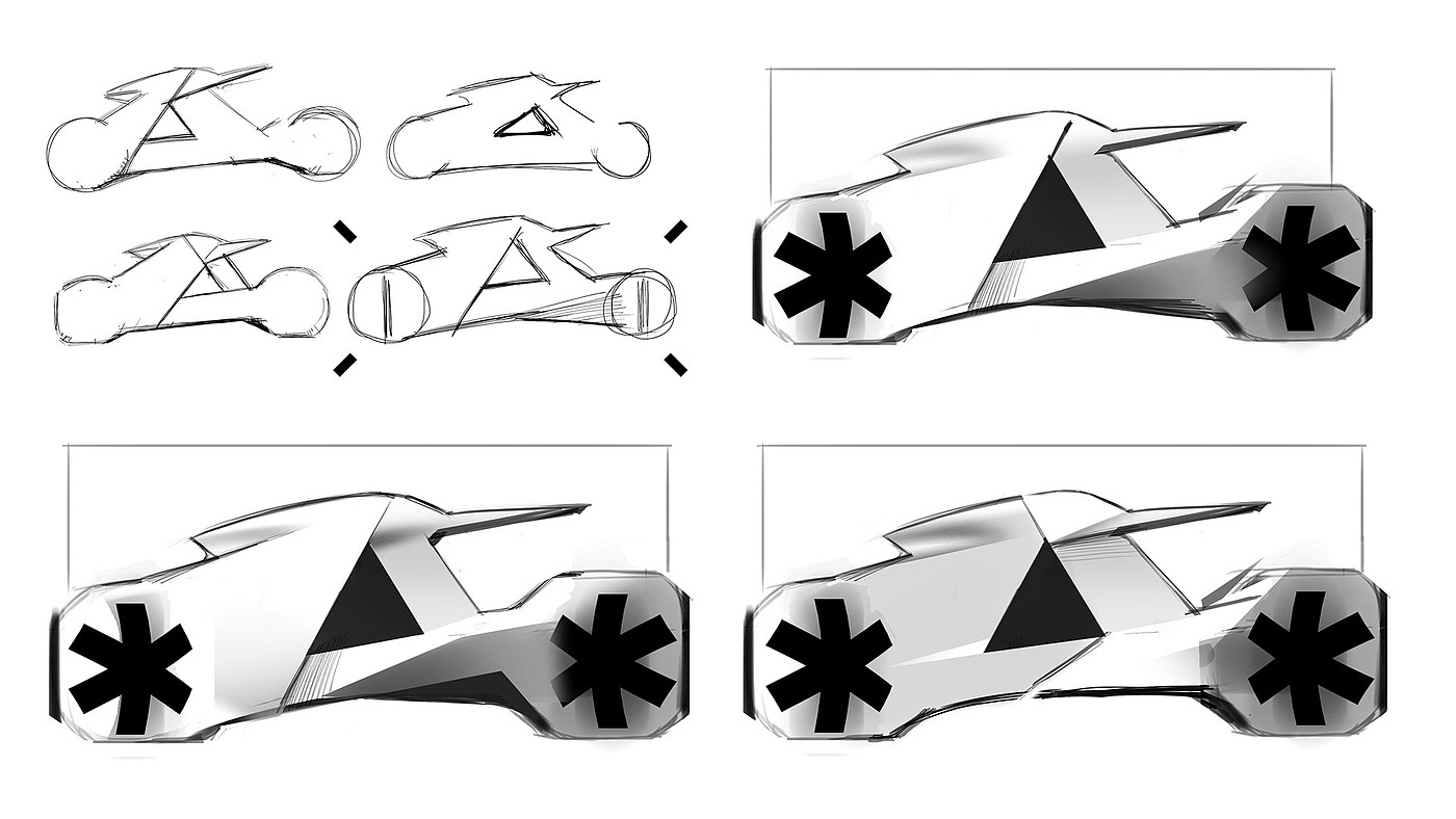 motorcycle，Concept Car，conceptual design，TRIKE，
