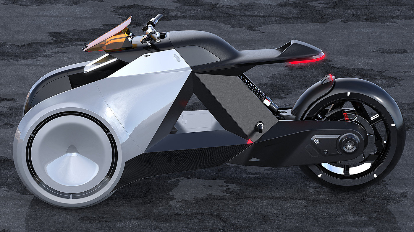 motorcycle，Concept Car，conceptual design，TRIKE，