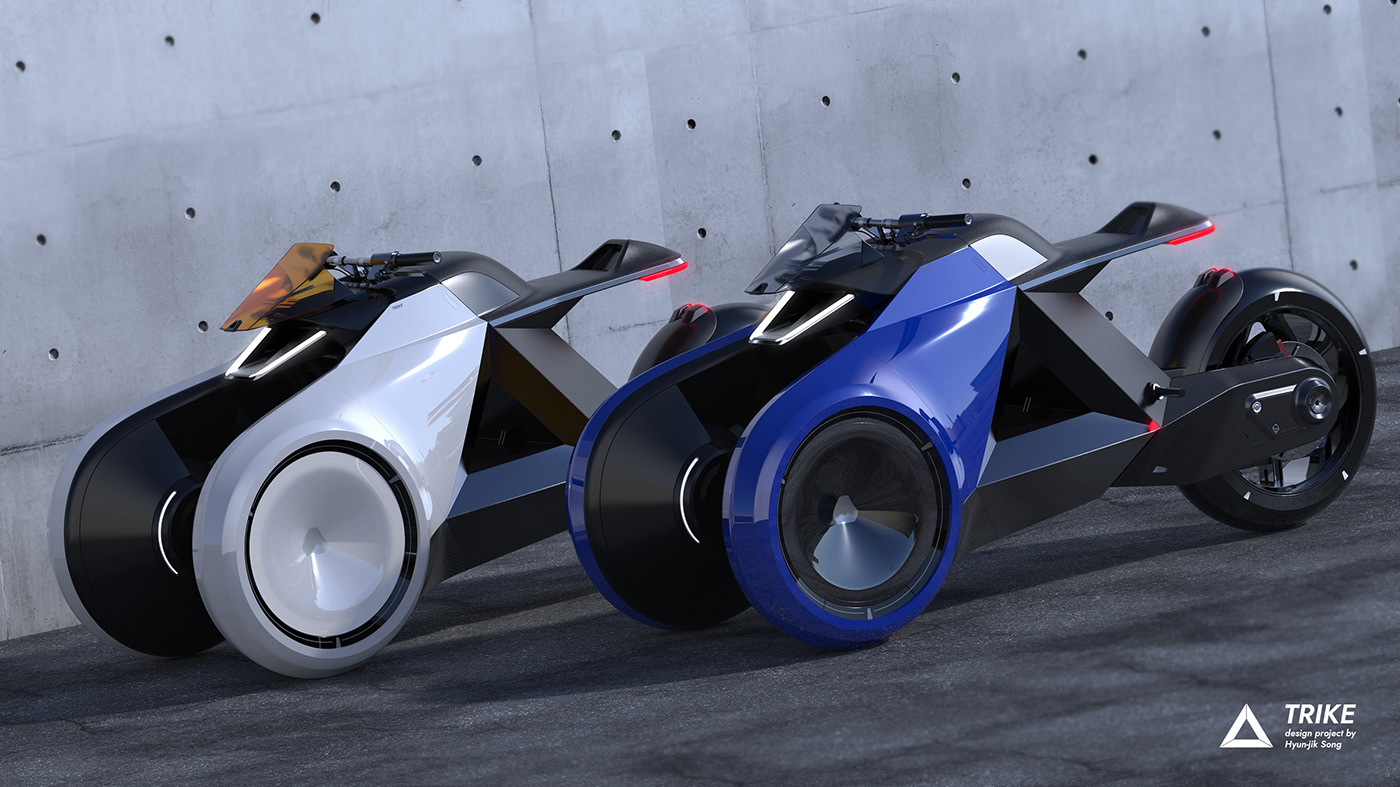 motorcycle，Concept Car，conceptual design，TRIKE，