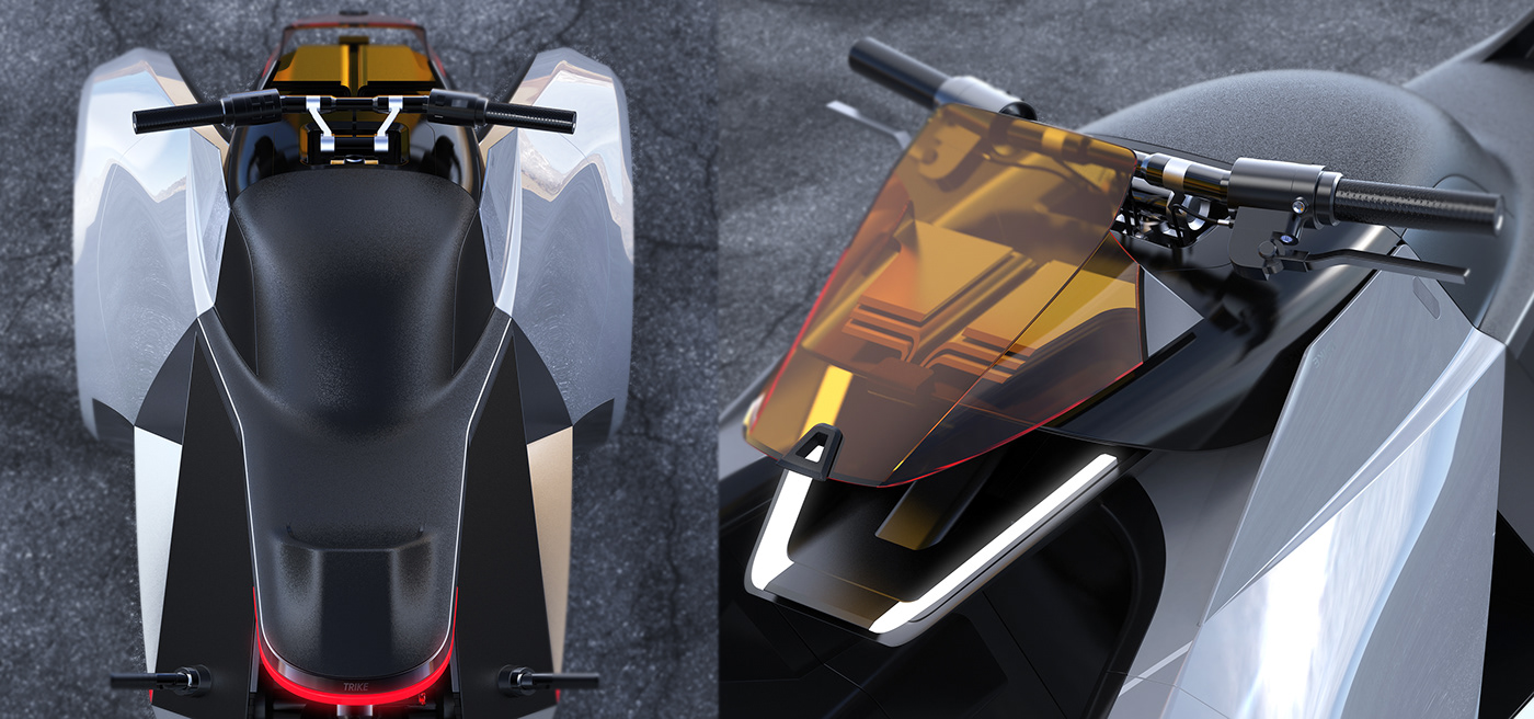motorcycle，Concept Car，conceptual design，TRIKE，