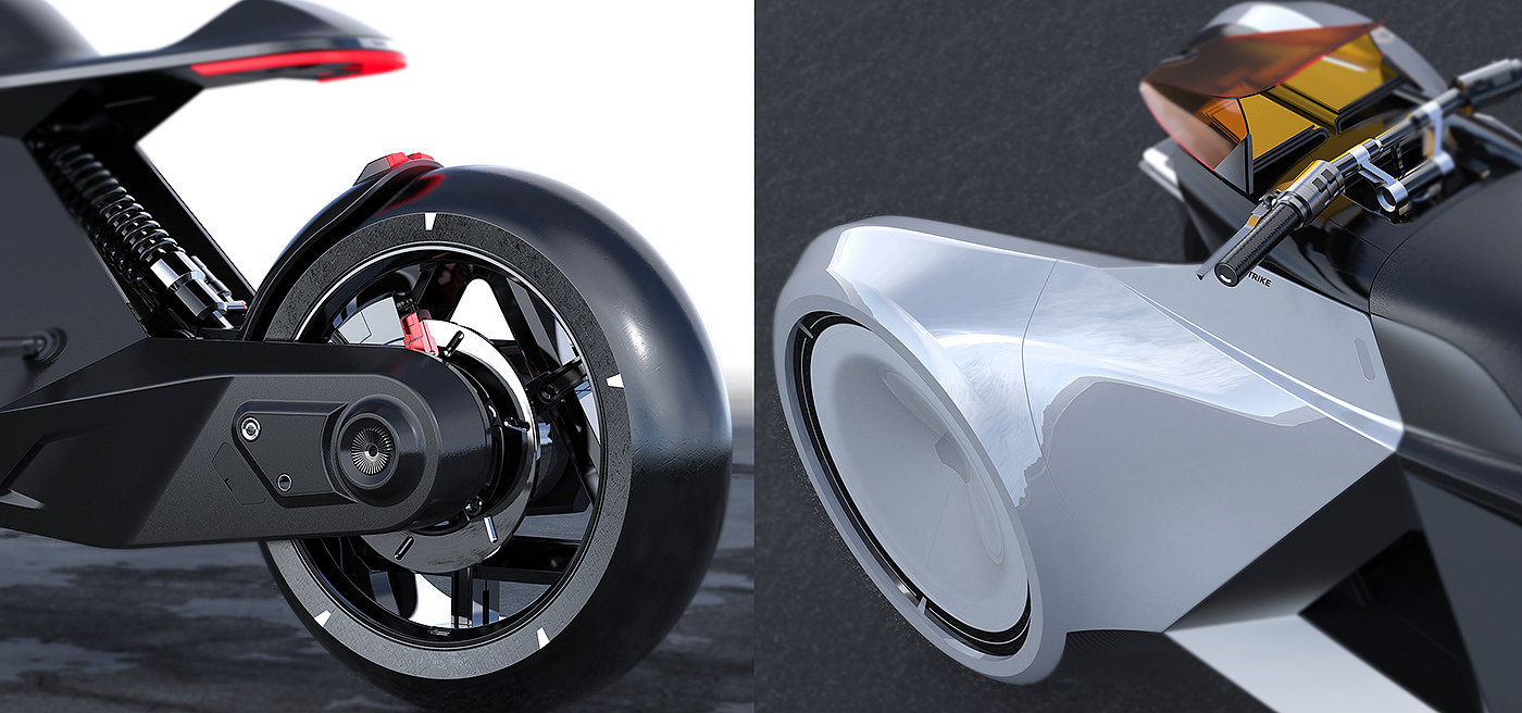 motorcycle，Concept Car，conceptual design，TRIKE，