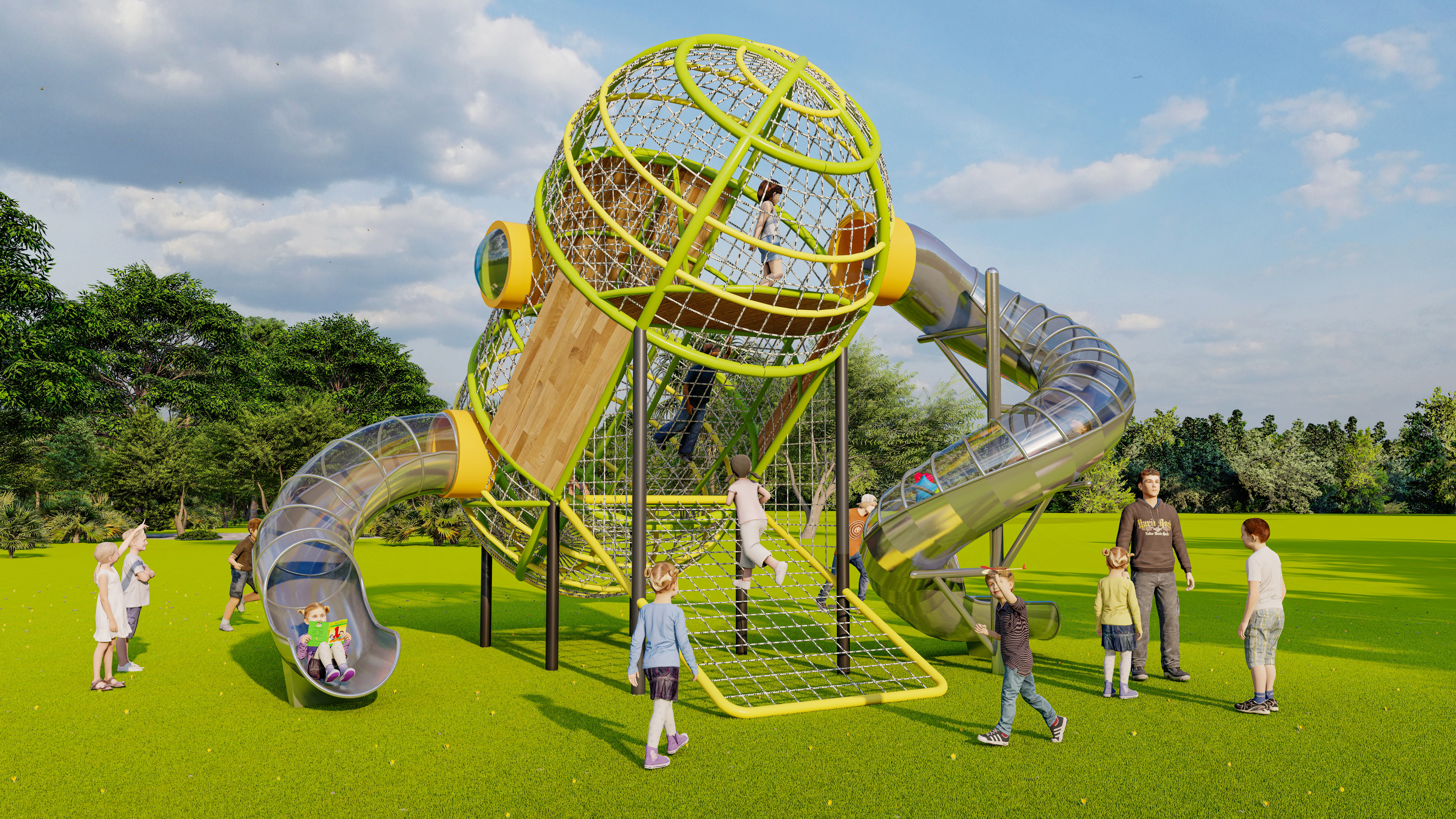 Slide，children，Non-standard customization，Amusement facilities，