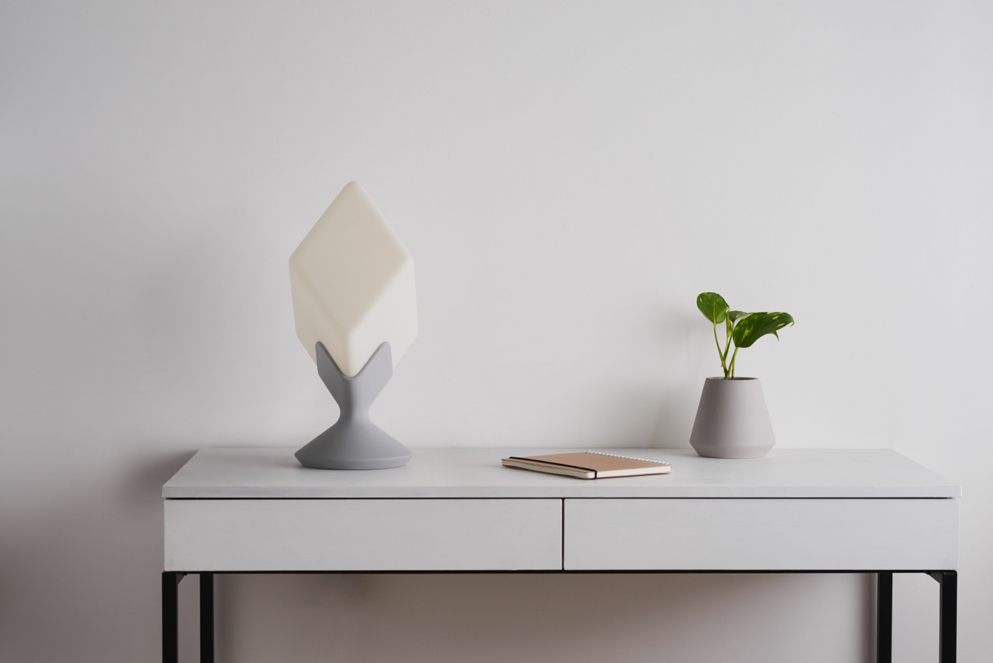 Desk lamp，texture，Advanced grey，