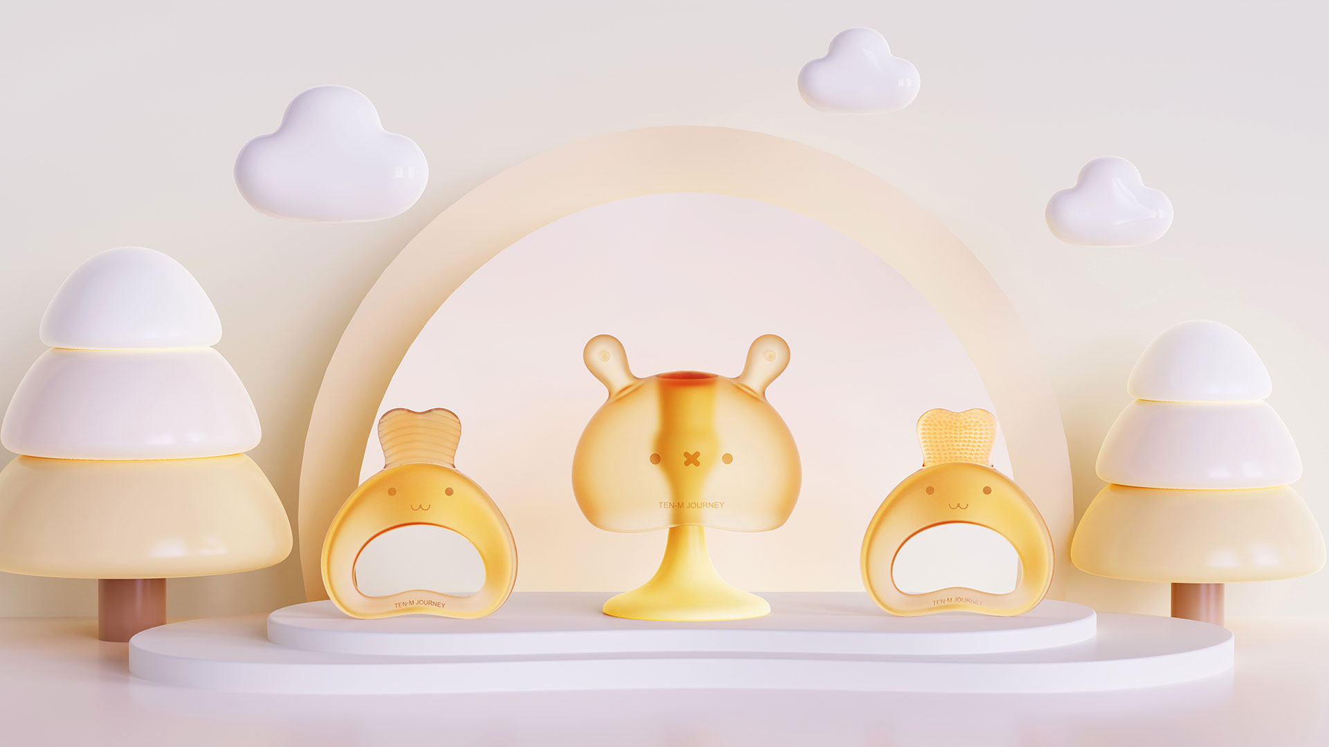 Mother and baby，Children's Toys，Dental gum，product design，Cute fun，