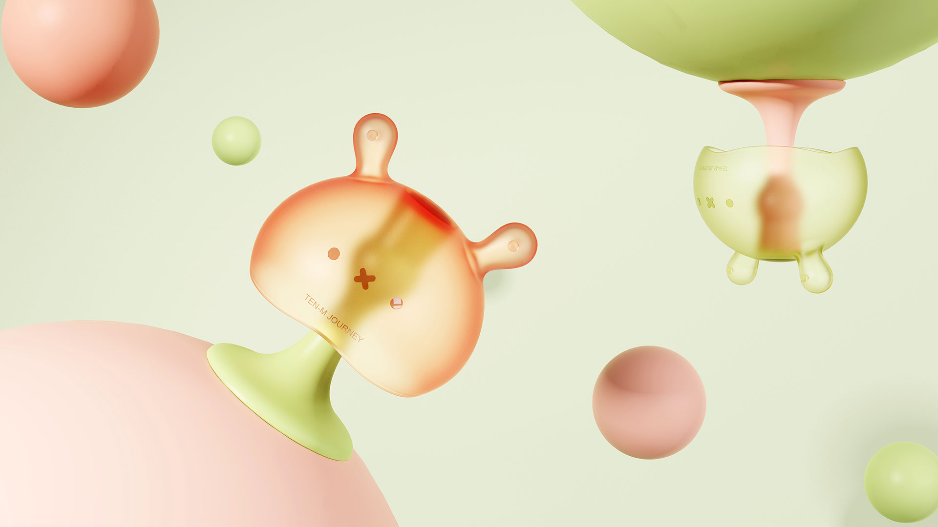 Mother and baby，Children's Toys，Dental gum，product design，Cute fun，