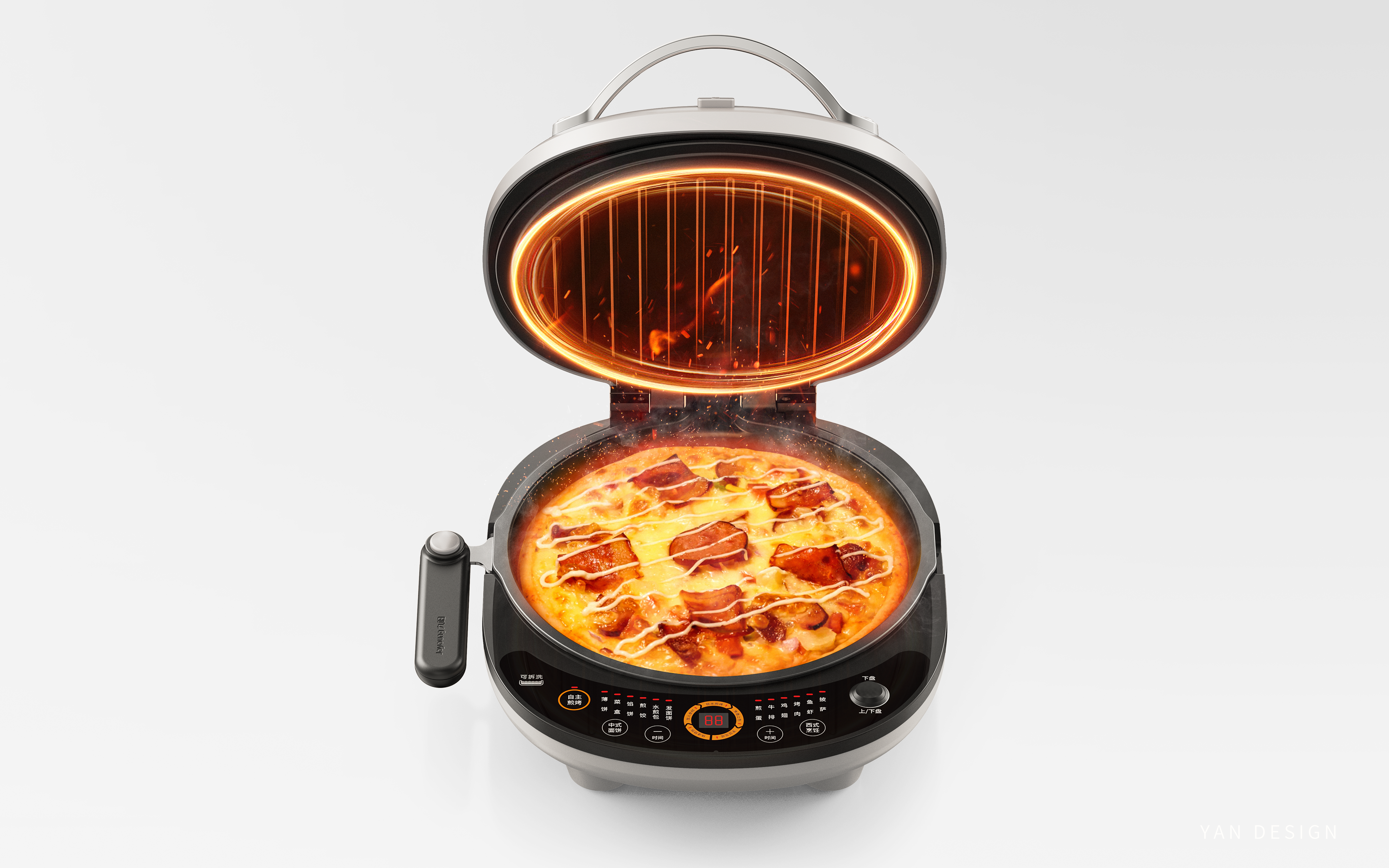 Small kitchen appliances, electric cake pan, female users，