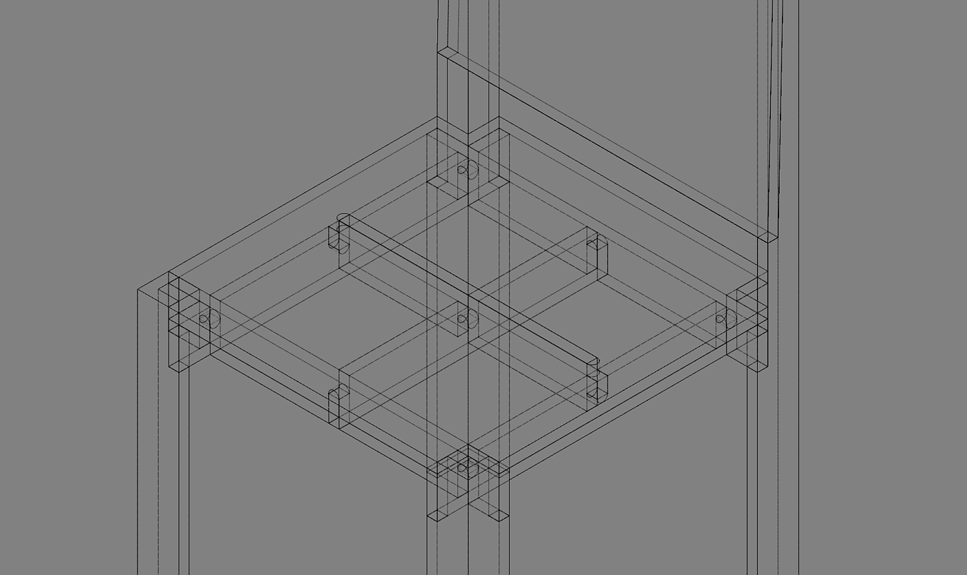 E-Chair，wood，geometry，Art，Minimalist，