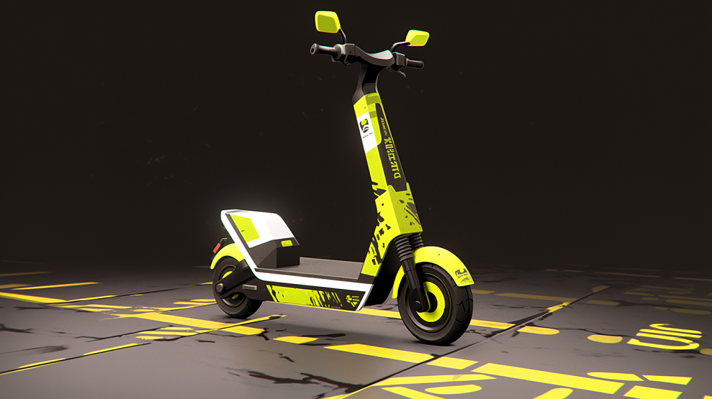 concept，ai，Electric Scooter，render texture，Illustration texture，