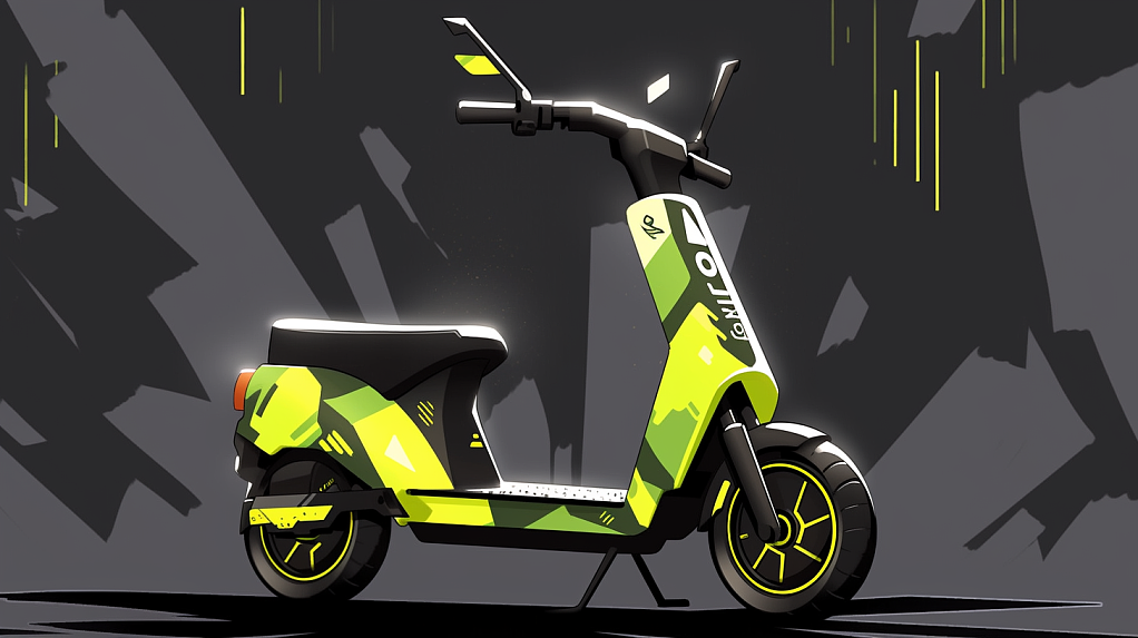 concept，ai，Electric Scooter，render texture，Illustration texture，