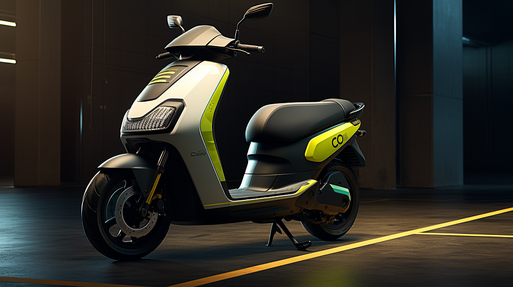 concept，ai，Electric Scooter，render texture，Illustration texture，