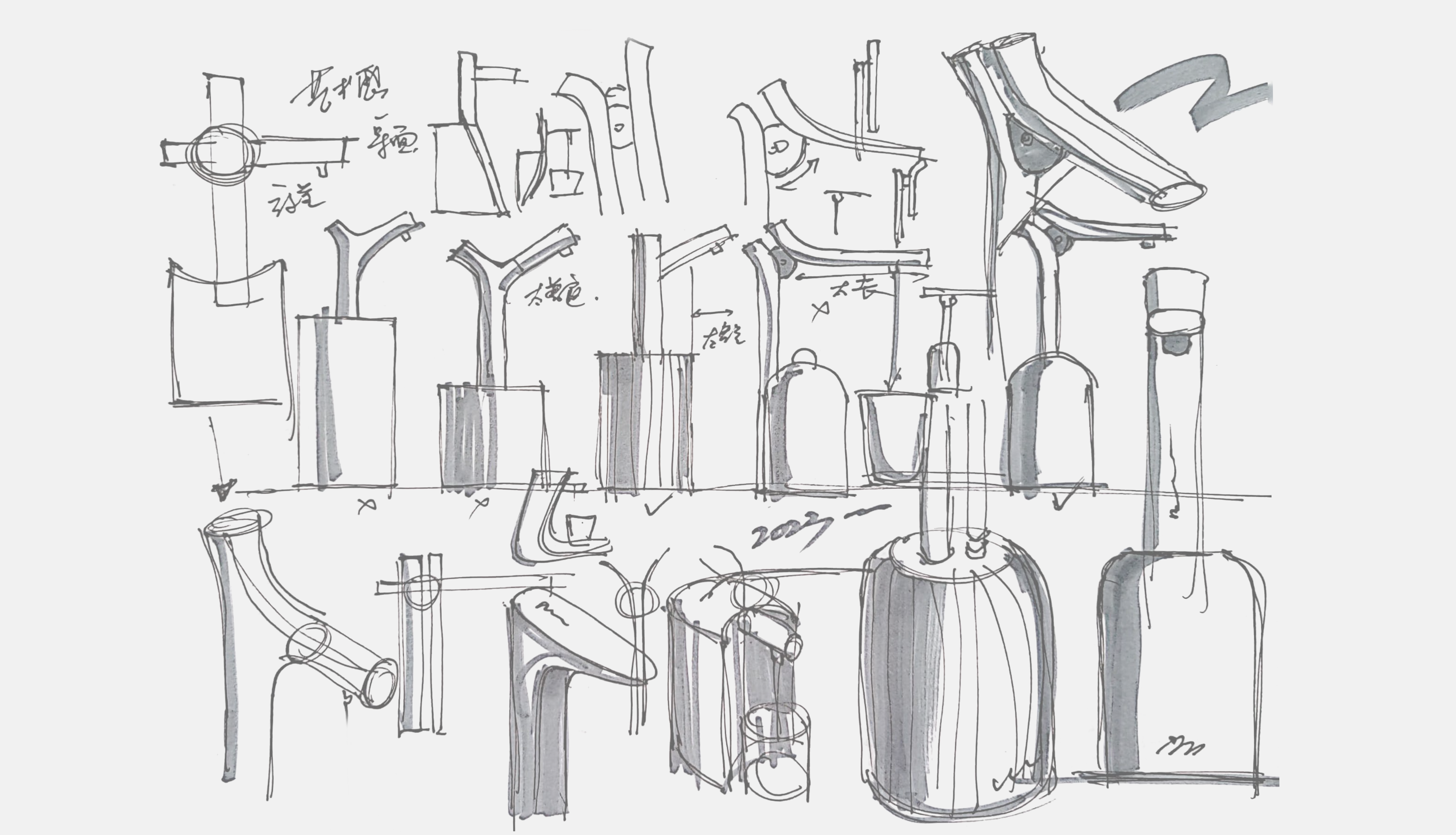 Water outlet device，Water pump，Water dispenser，Artistic sense，water tap，Minimalist，fold，Receive，