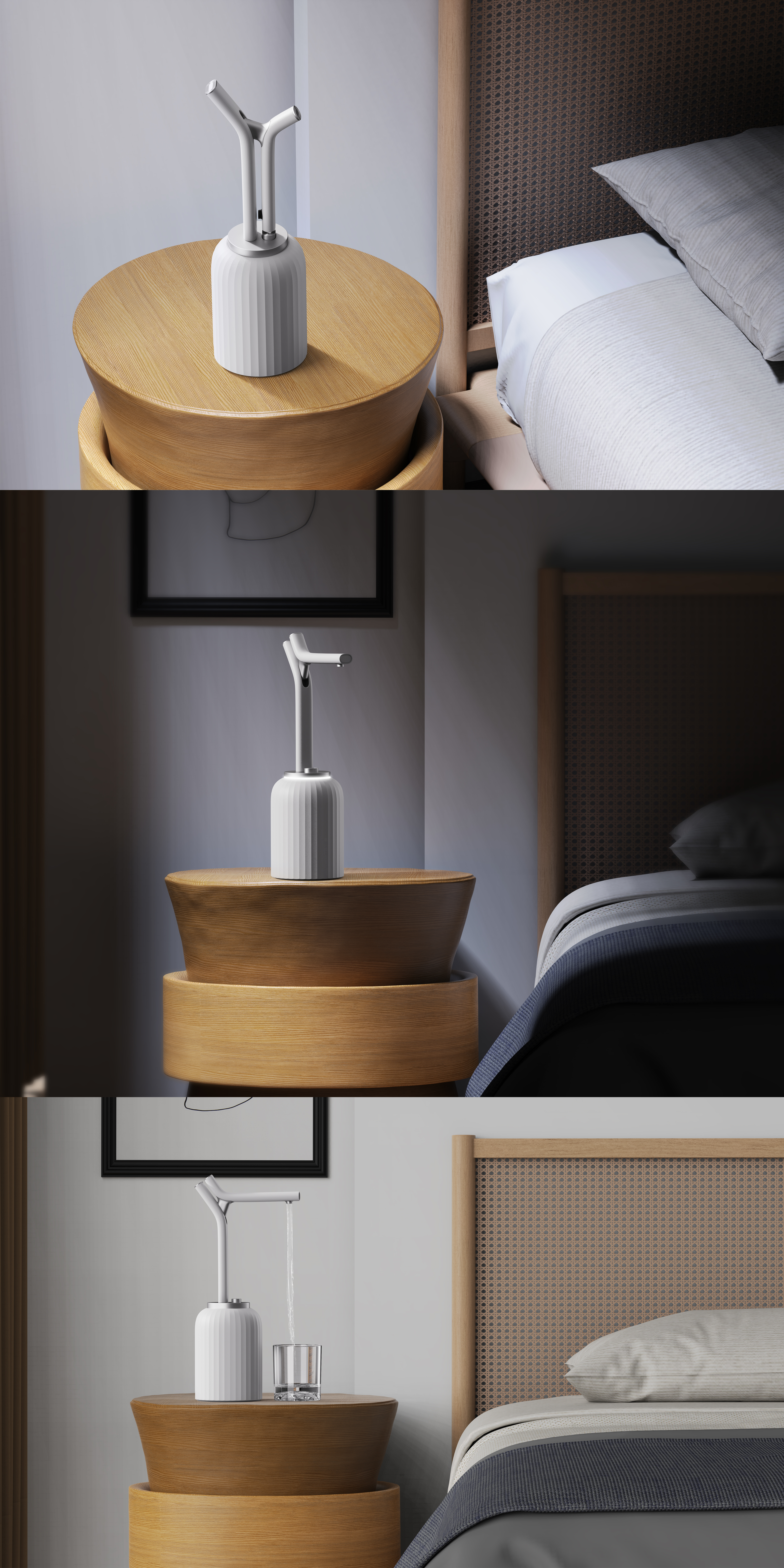 Water outlet device，Water pump，Water dispenser，Artistic sense，water tap，Minimalist，fold，Receive，