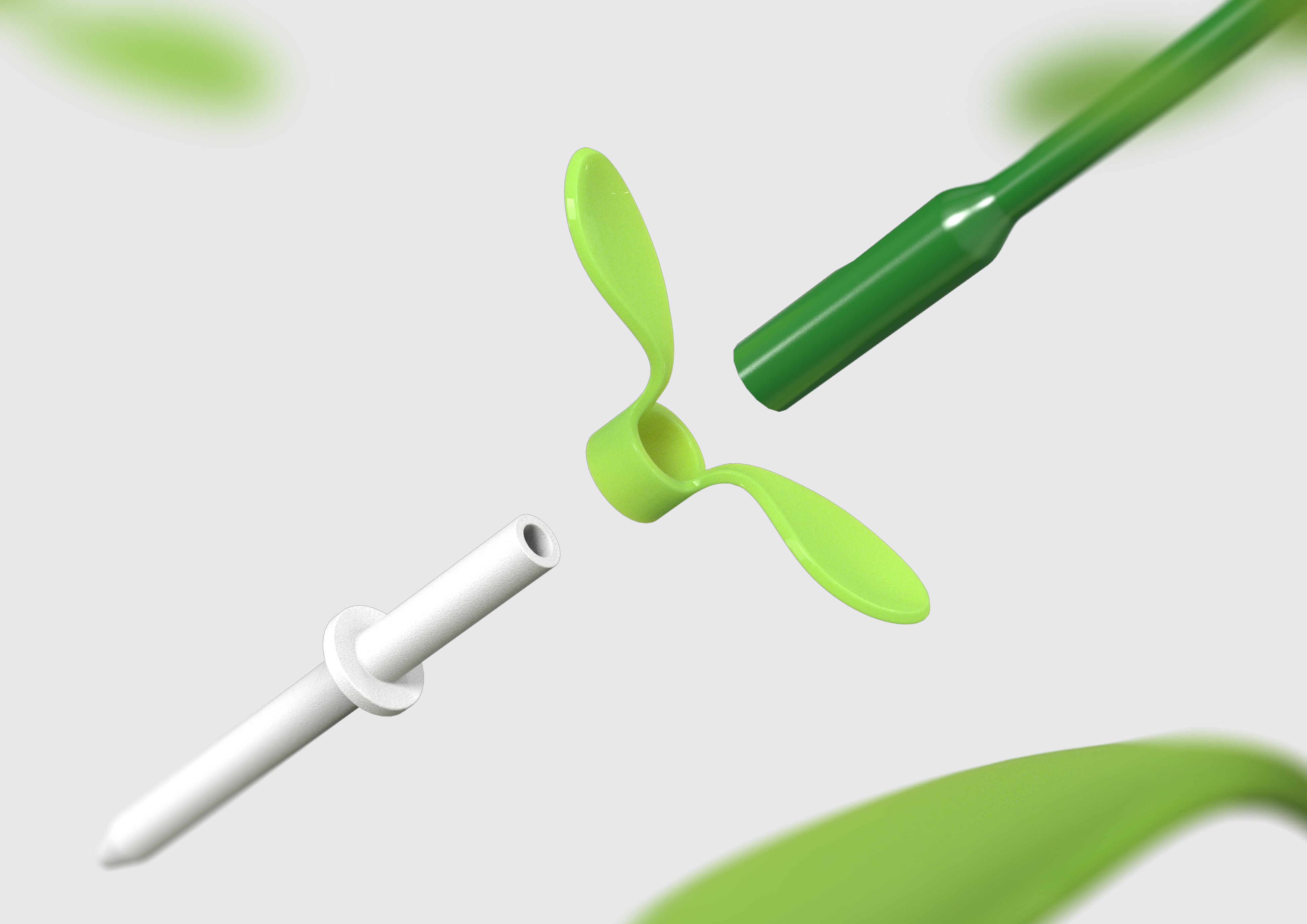 The Green Miracle! A young leaf that gives the tree hope of life，Infusion bag，nutrient solution，Visual feedback，Small accessories，has sprouted，