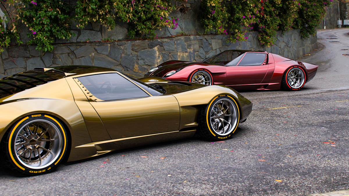 vehicle，Lamborghini，MiuraFR，