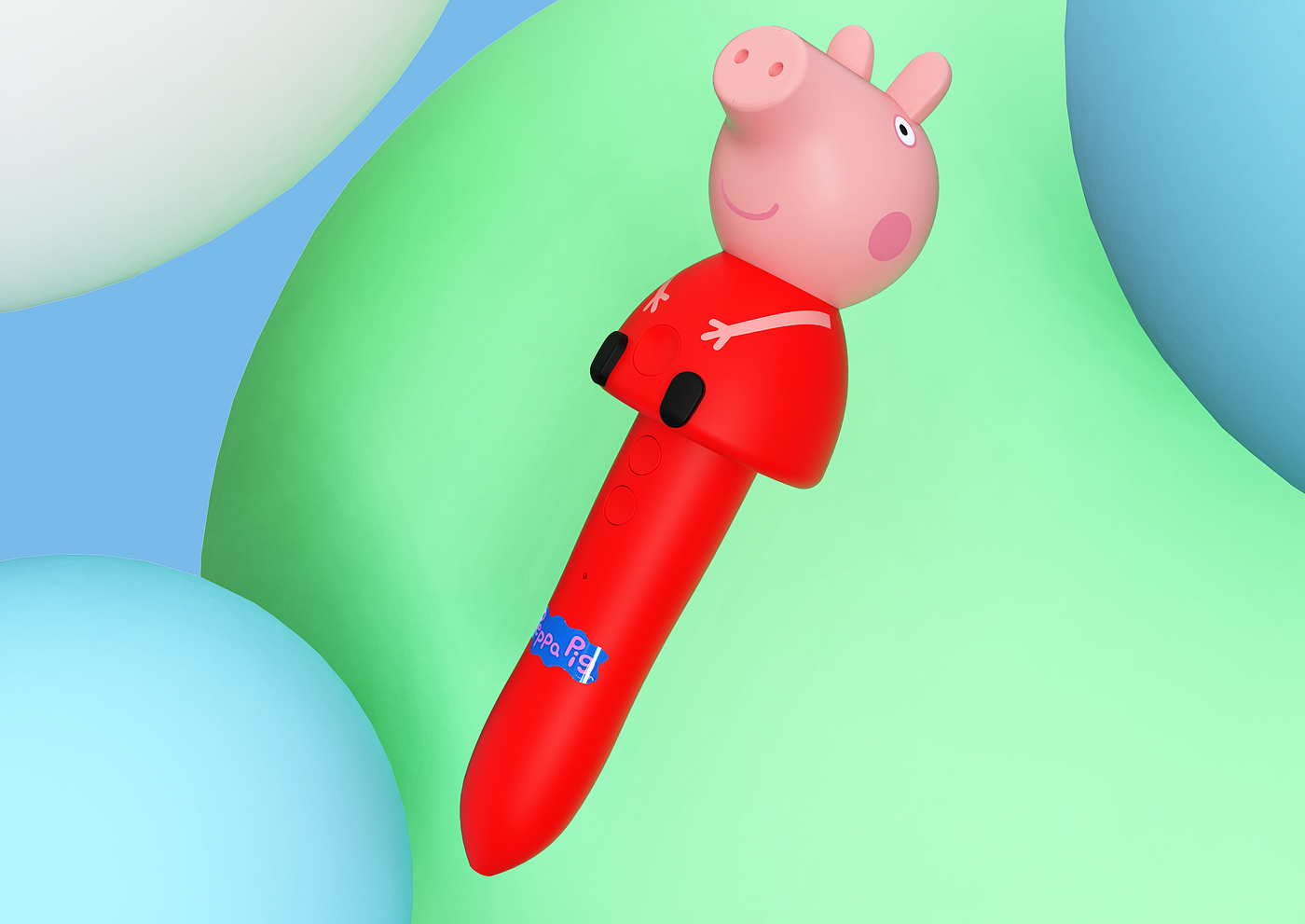 Point reading pen，Piggy Peggy，Piggy Paid Peggy Point Reading Pen，School supplies，Children's Toys，Bionics Design ，Derivative design，Cultural and creative design，