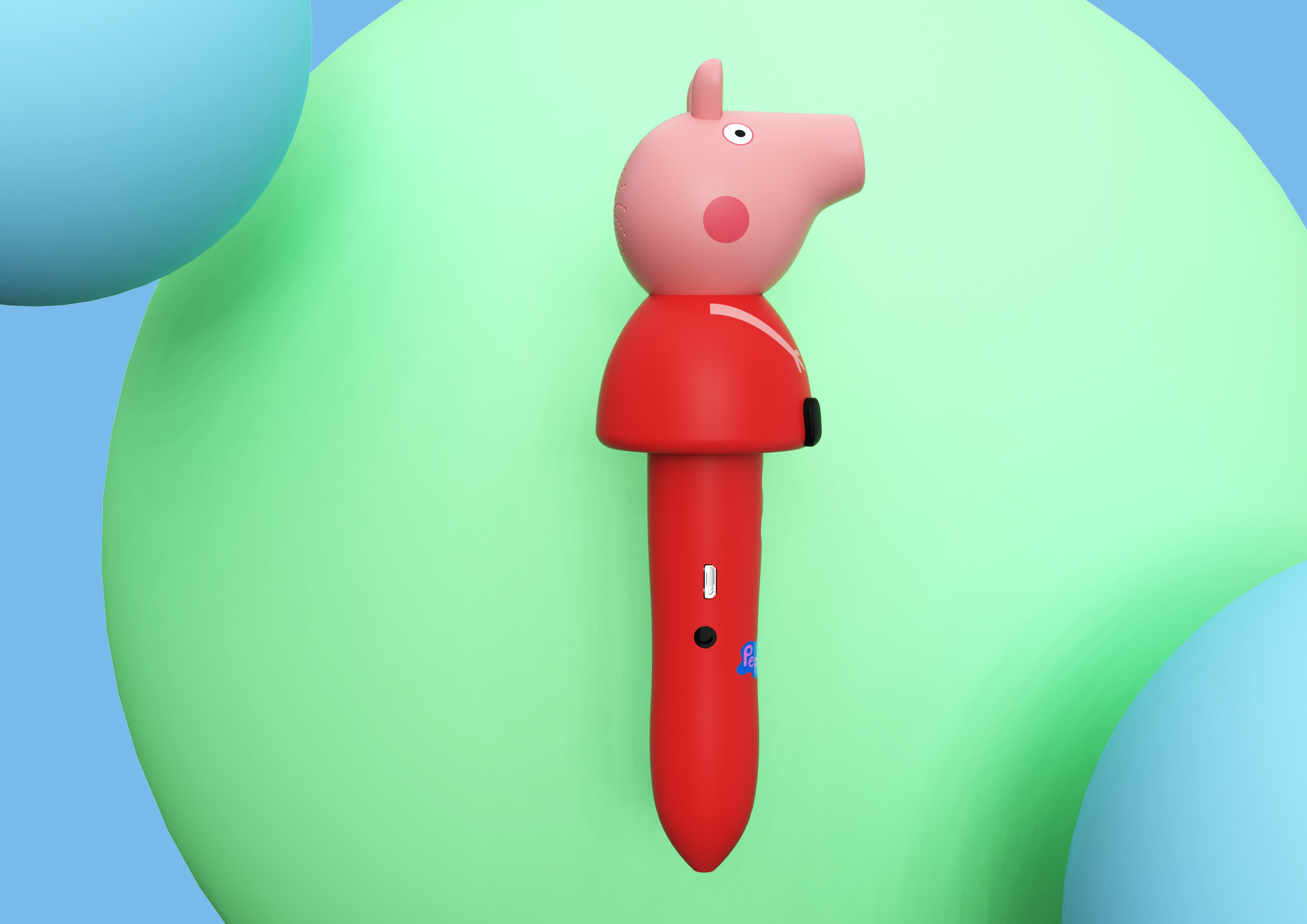 Point reading pen，Piggy Peggy，Piggy Paid Peggy Point Reading Pen，School supplies，Children's Toys，Bionics Design ，Derivative design，Cultural and creative design，