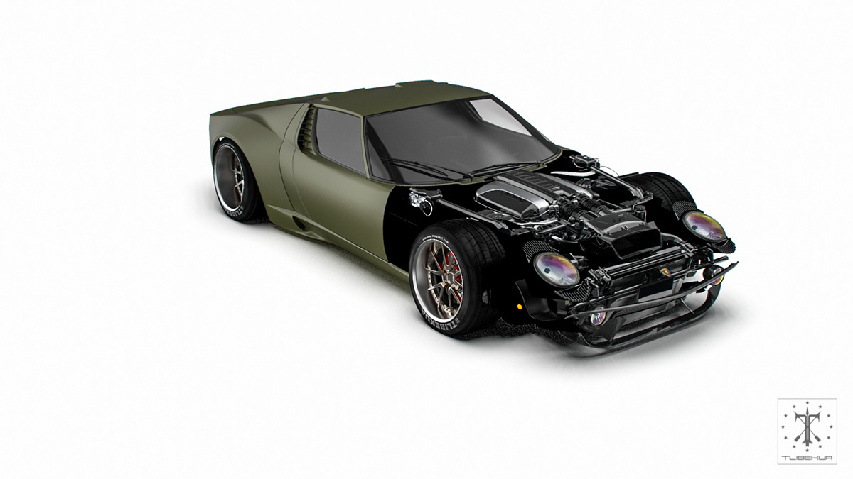 vehicle，Lamborghini，MiuraFR，