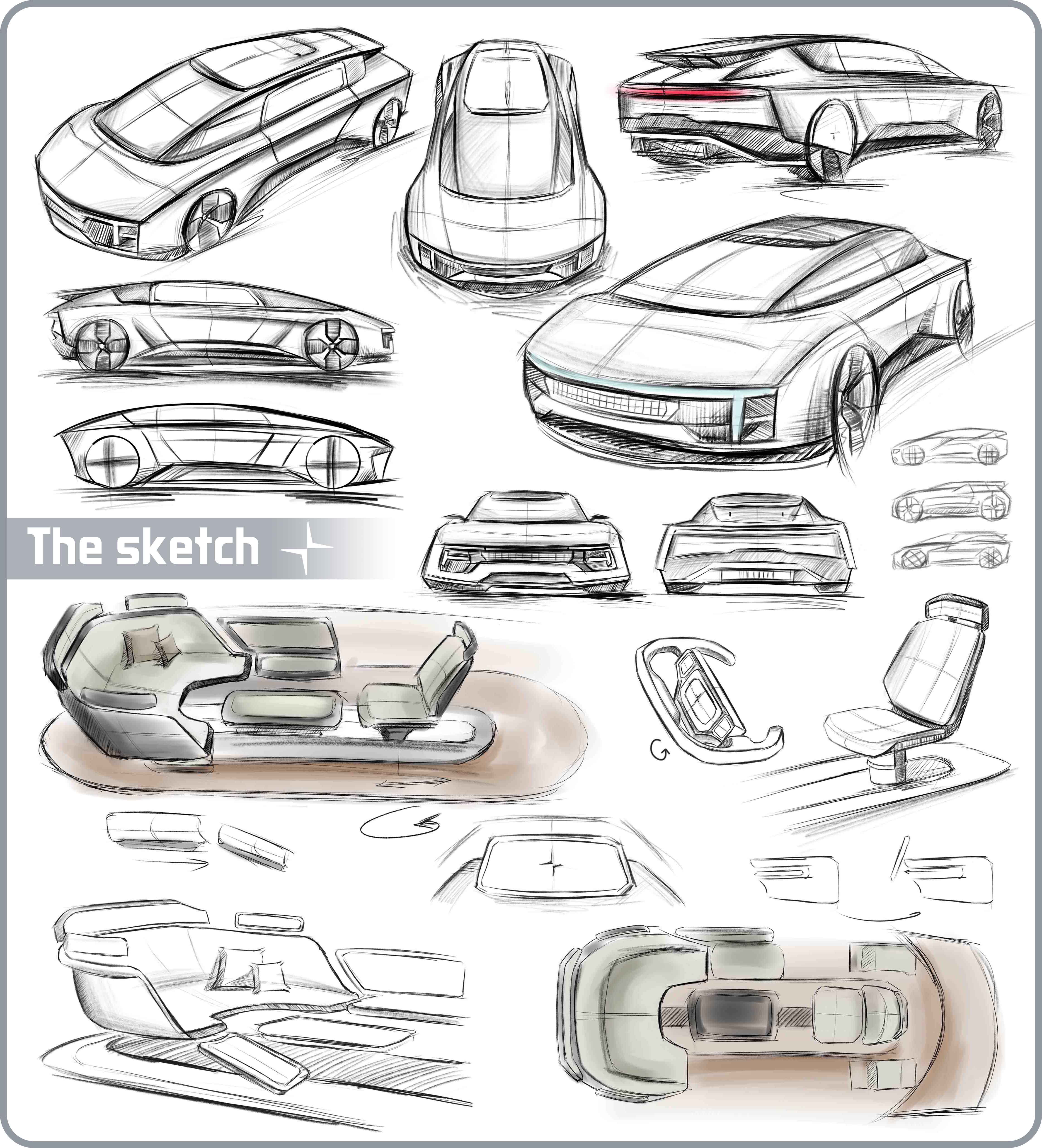 Automobile design，polestar，Graduation project，new energy，