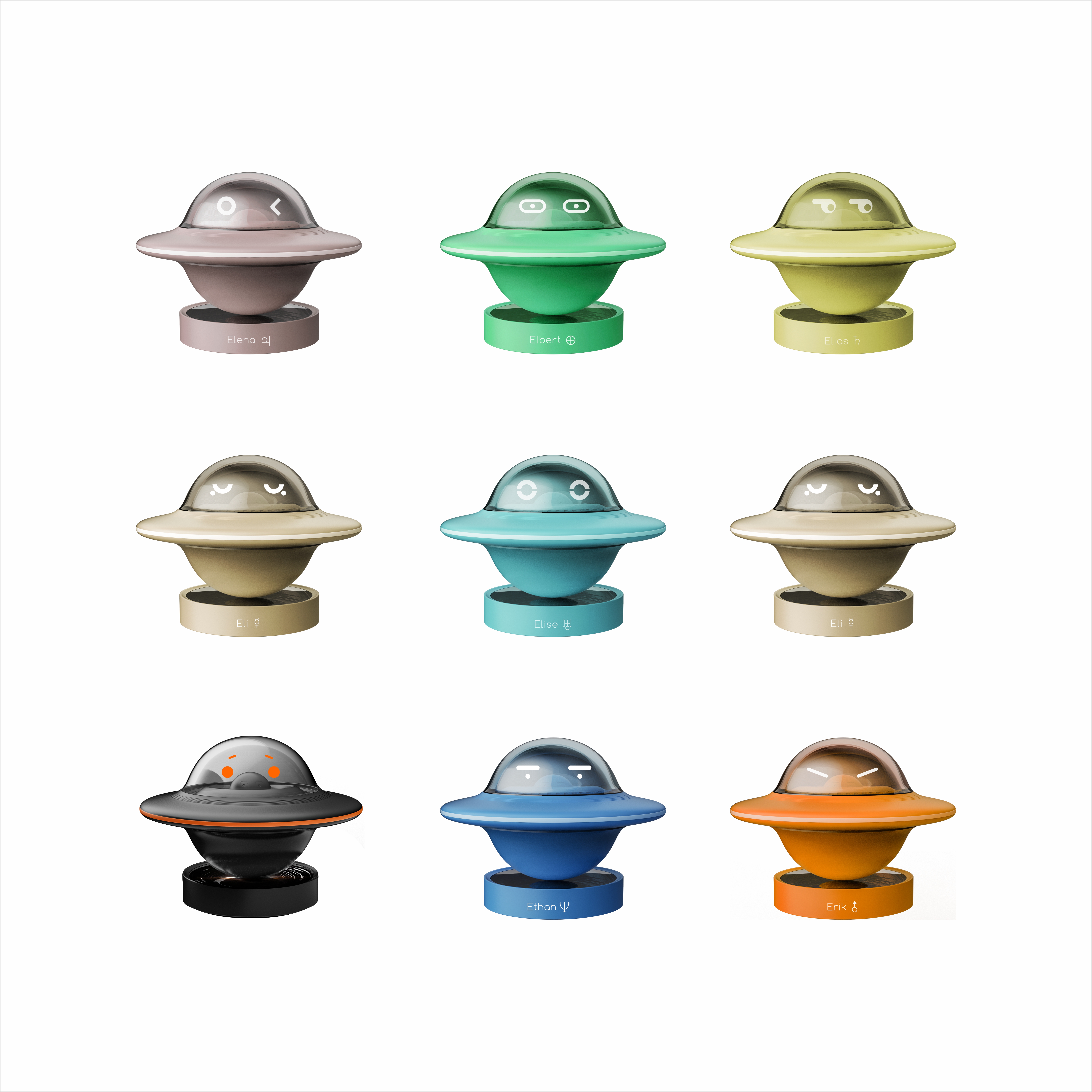 Blind box，Flying saucer，derivative，Tumbler，Blind box design，Planet Design，