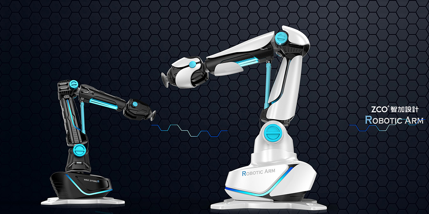 Zhijia design，Industrial robot，Mechanical arm，remote control，