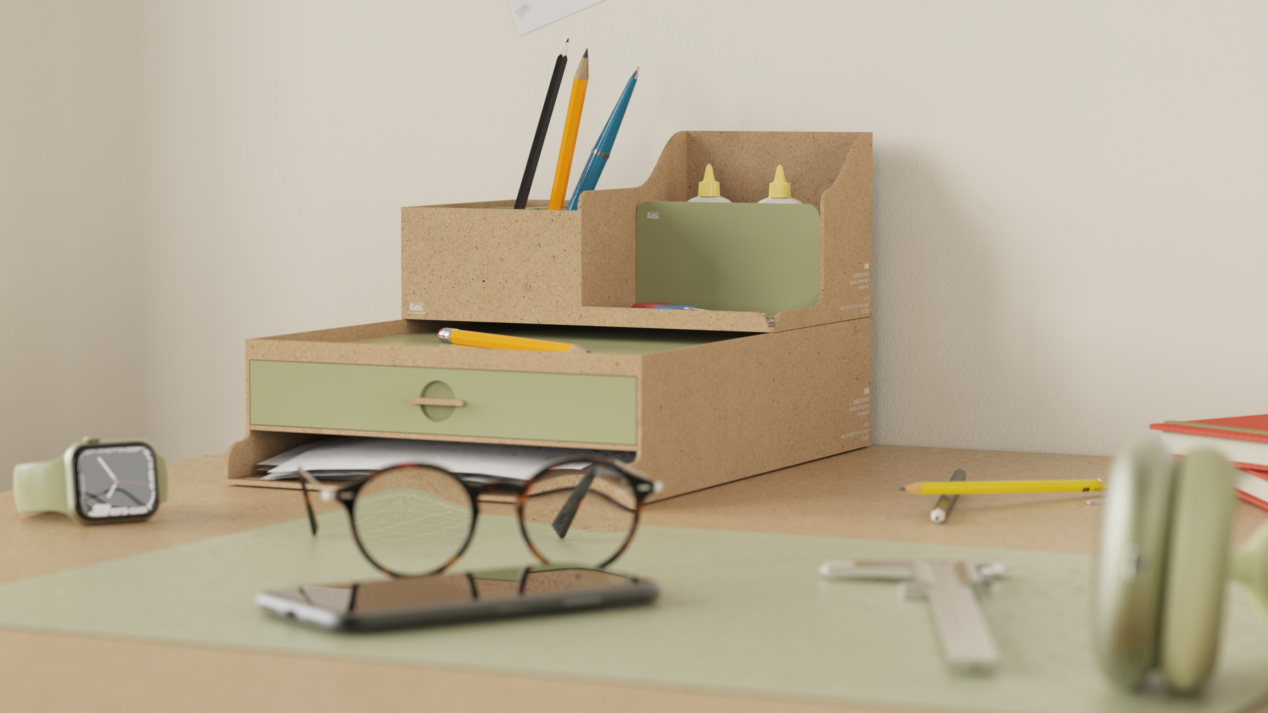 Desktop storage，Receive，Stationery，Table setting，