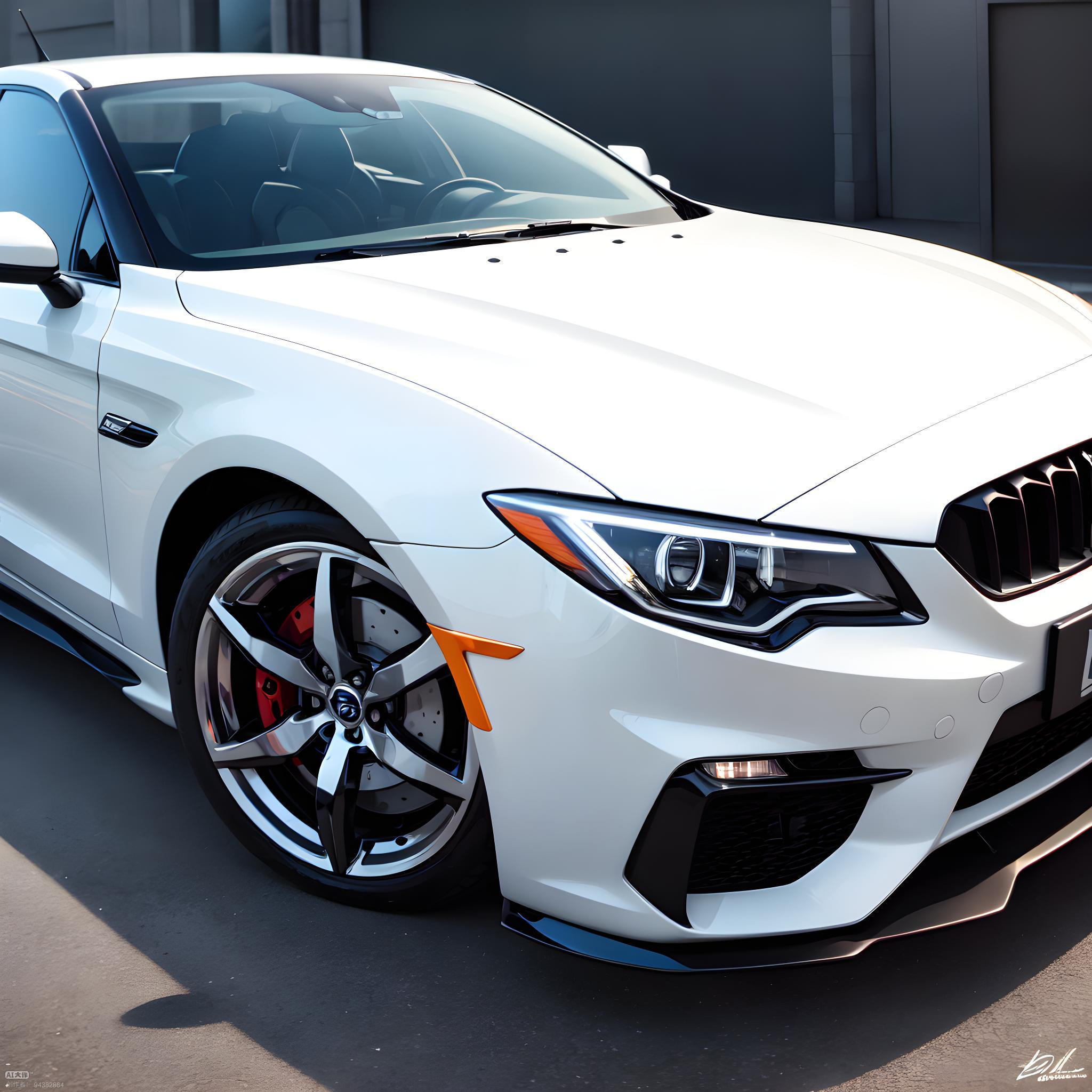 Semi-realistic car, exterior, interior，