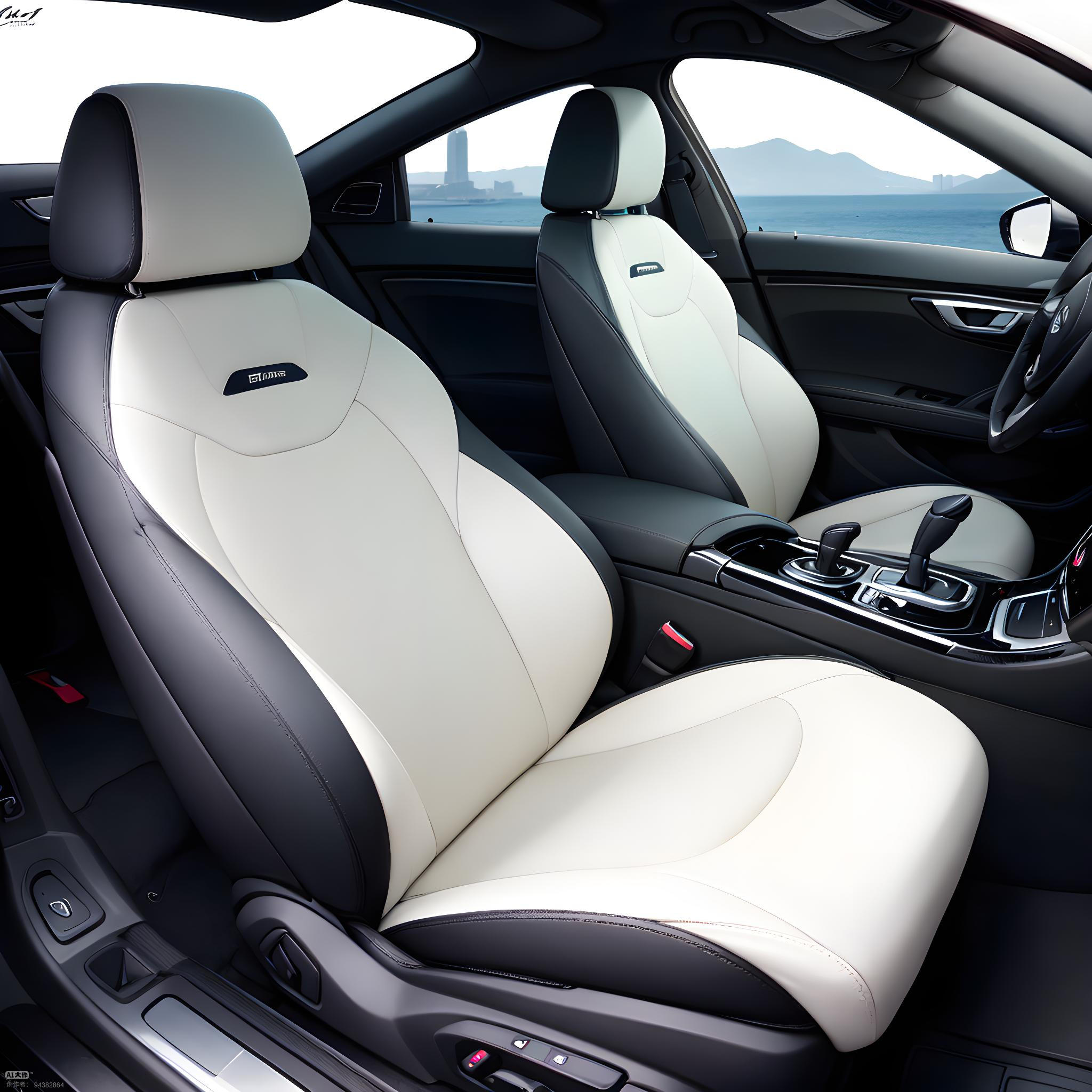 Semi-realistic car, exterior, interior，